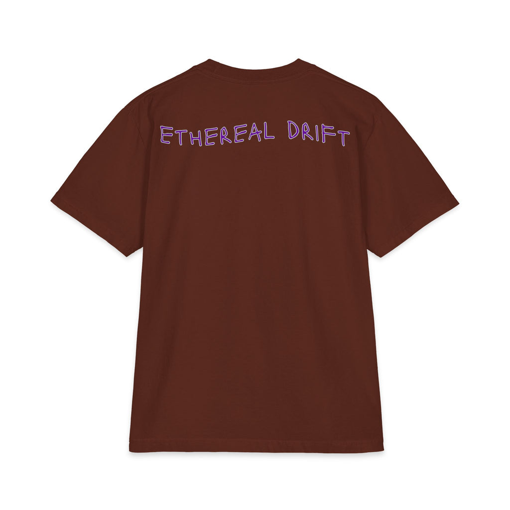 Ethereal Drift Graphic Tee — Neon Dreamscape Mountain Road