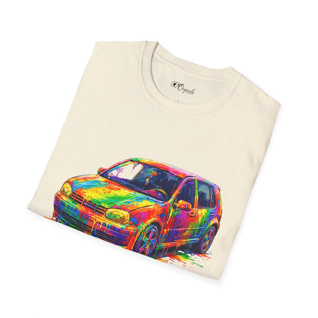 Colorful Hatchback Art Car T-Shirt