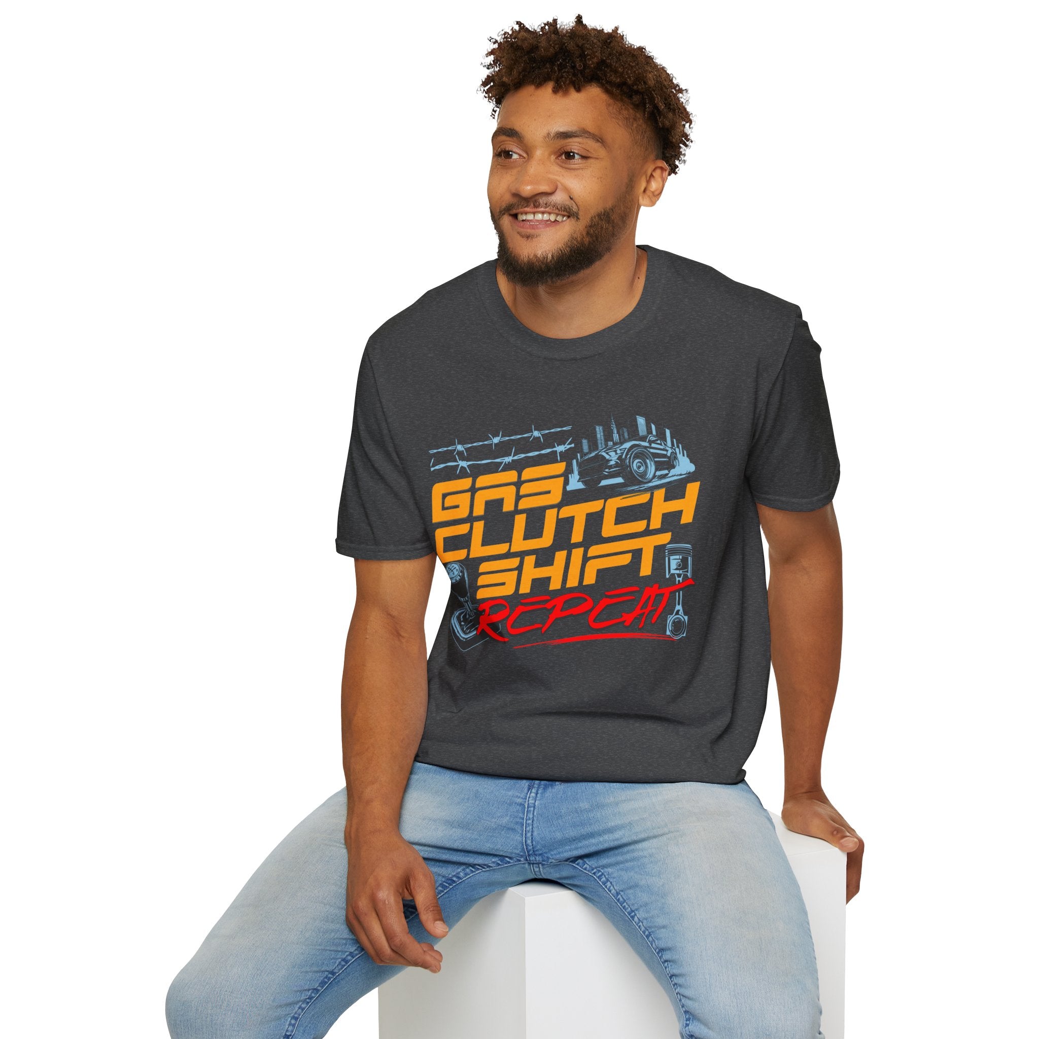 Gas Clutch Shift Tee — Racing Graphic T-Shirt