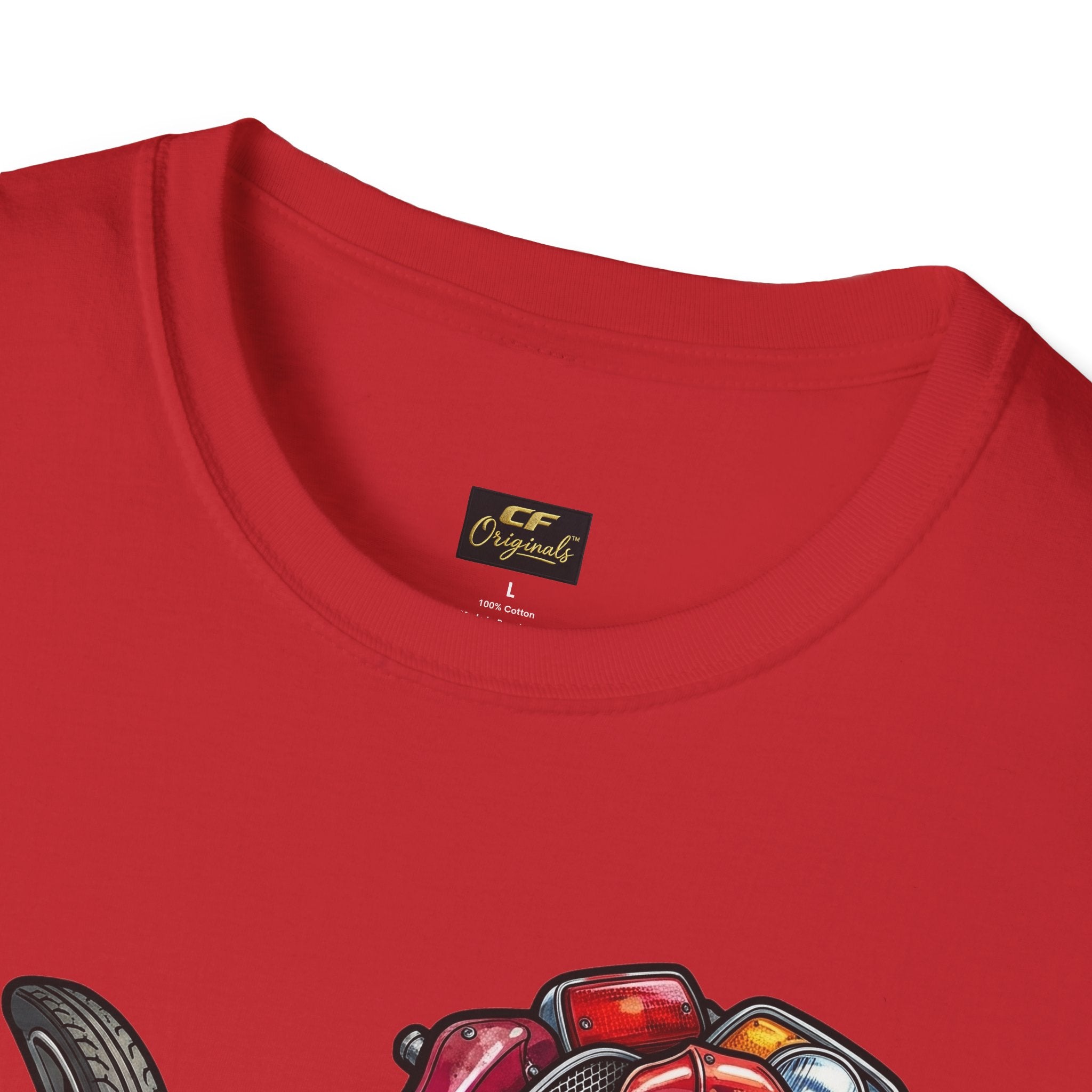 Colorful Mechanical Rose Graphic Tee