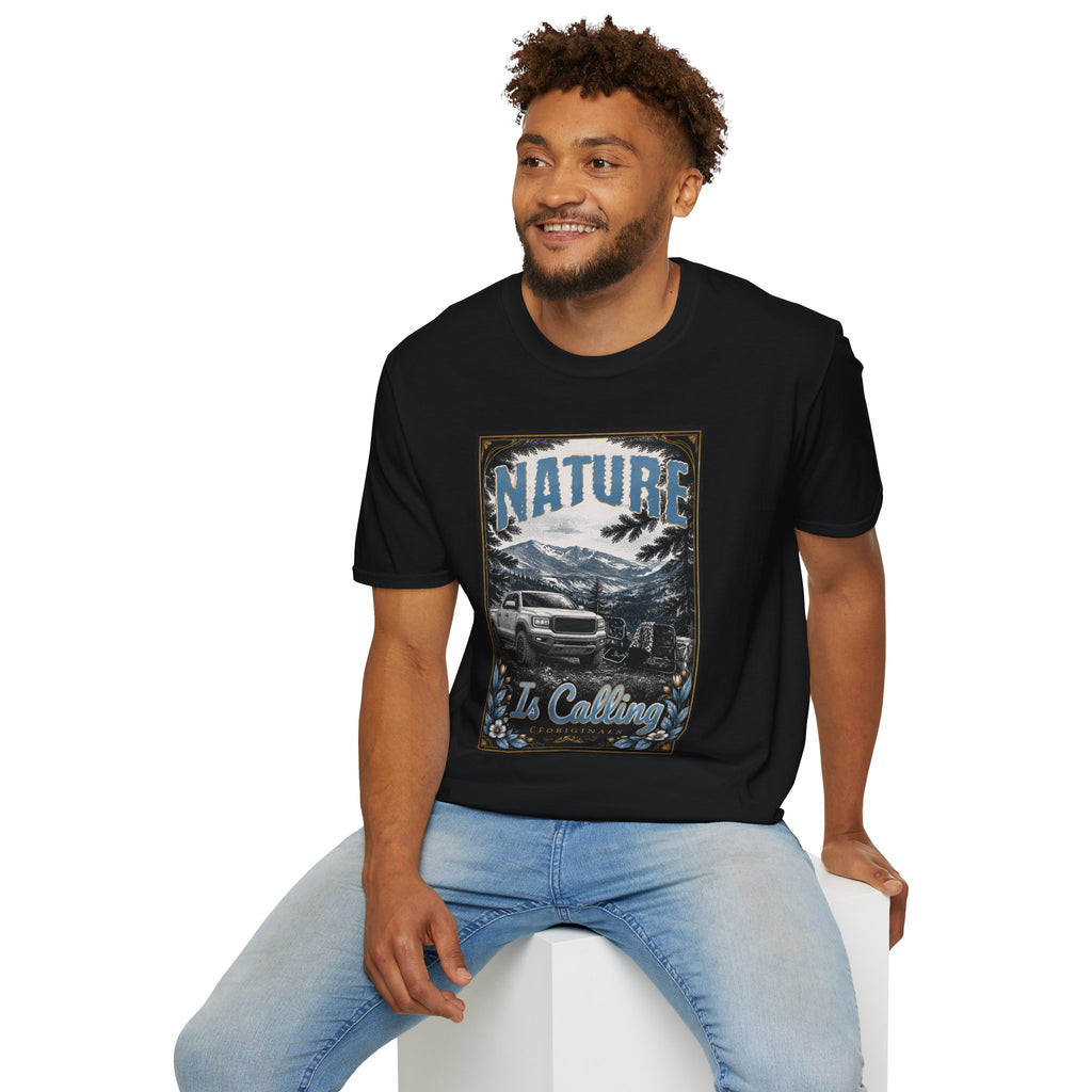 Vintage Mountain Truck T-Shirt — 'Nature' Graphic