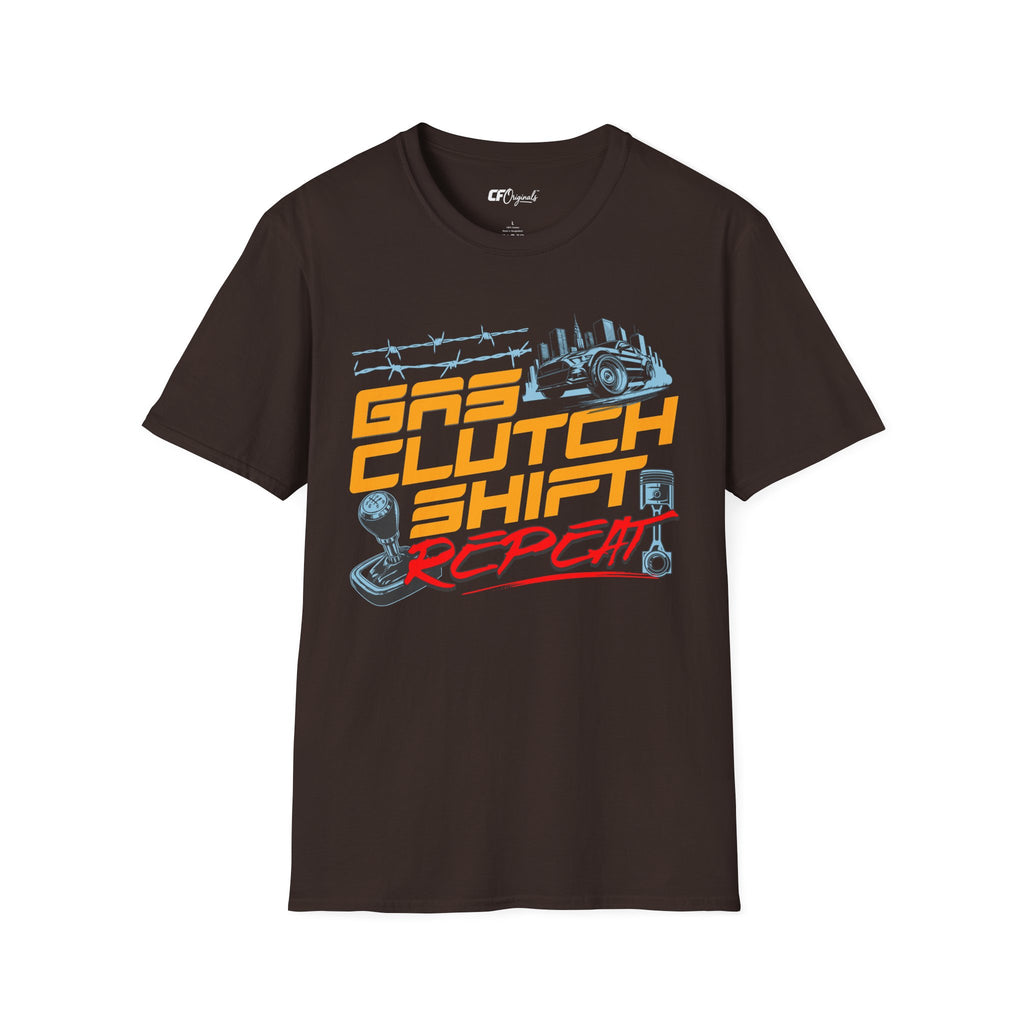 Gas Clutch Shift Tee — Racing Graphic T-Shirt