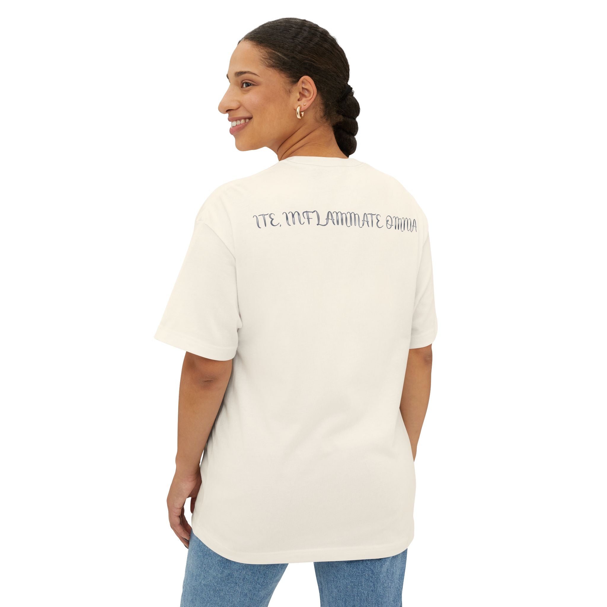 Neon Eye Boxy Tee — Retro Roadside Art Graphic Tee