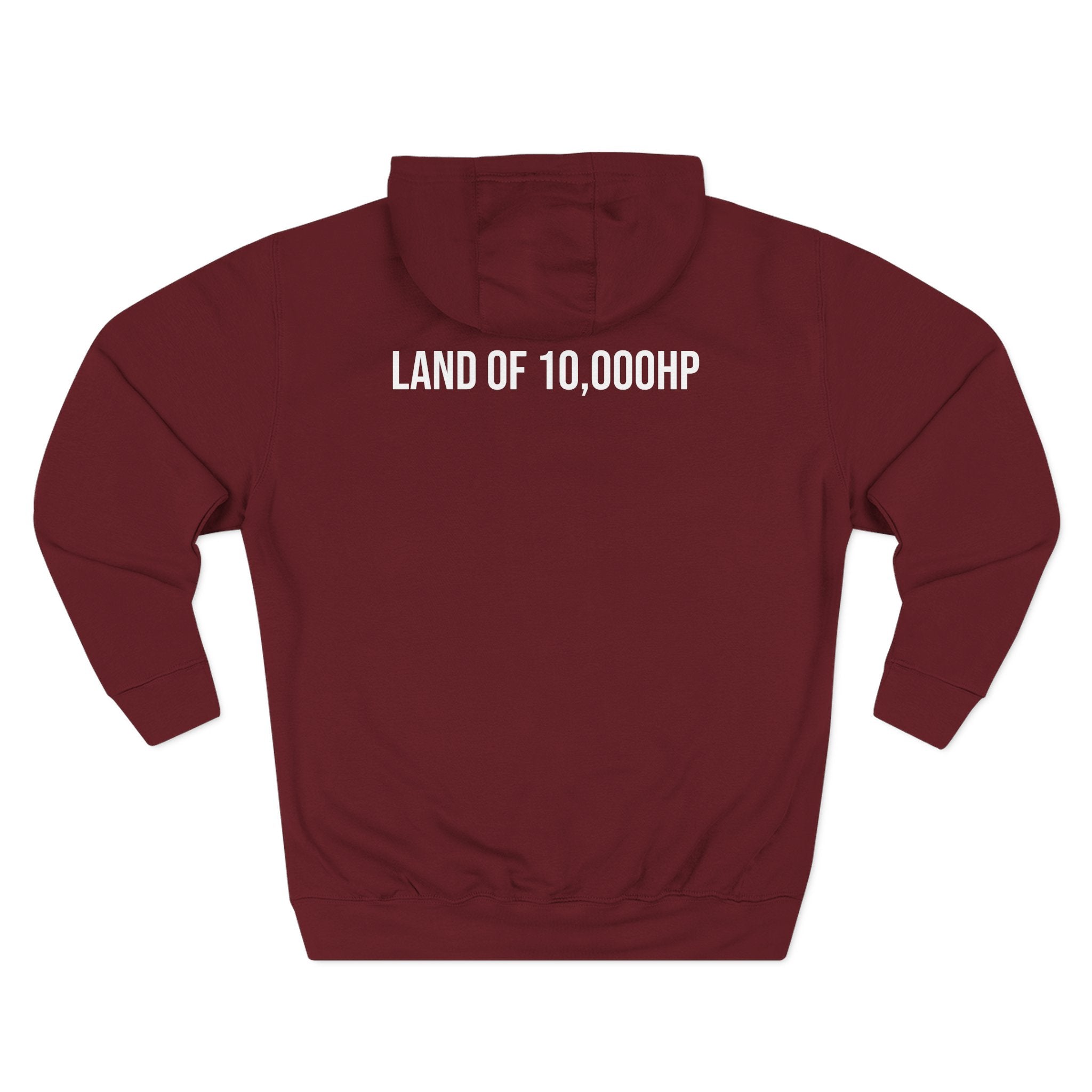Racing Dragster Hoodie — "Land of 10,000HP" Fleece Pullover