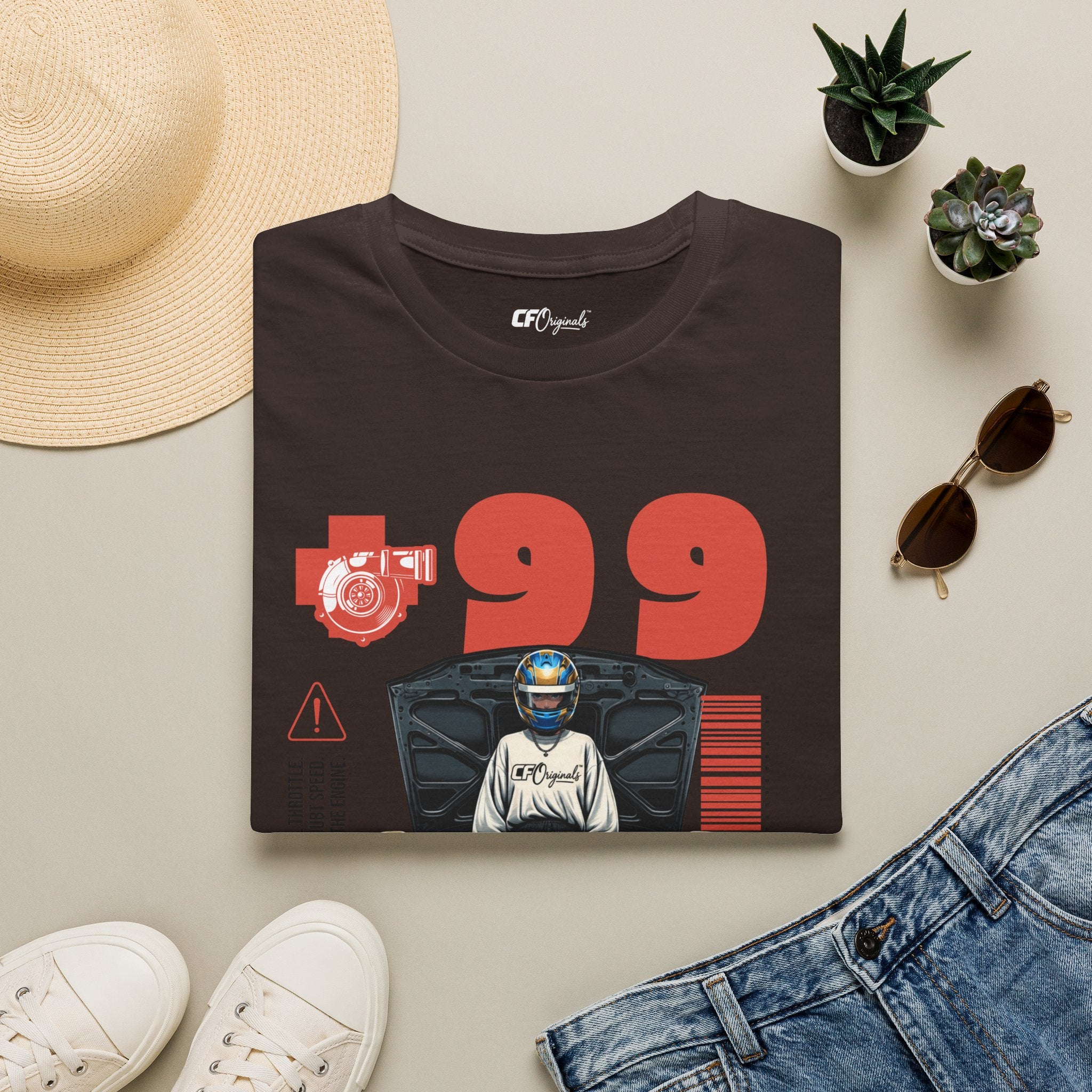 Race-Inspired Graphic T-Shirt — '99 JDM Drift Car Design'