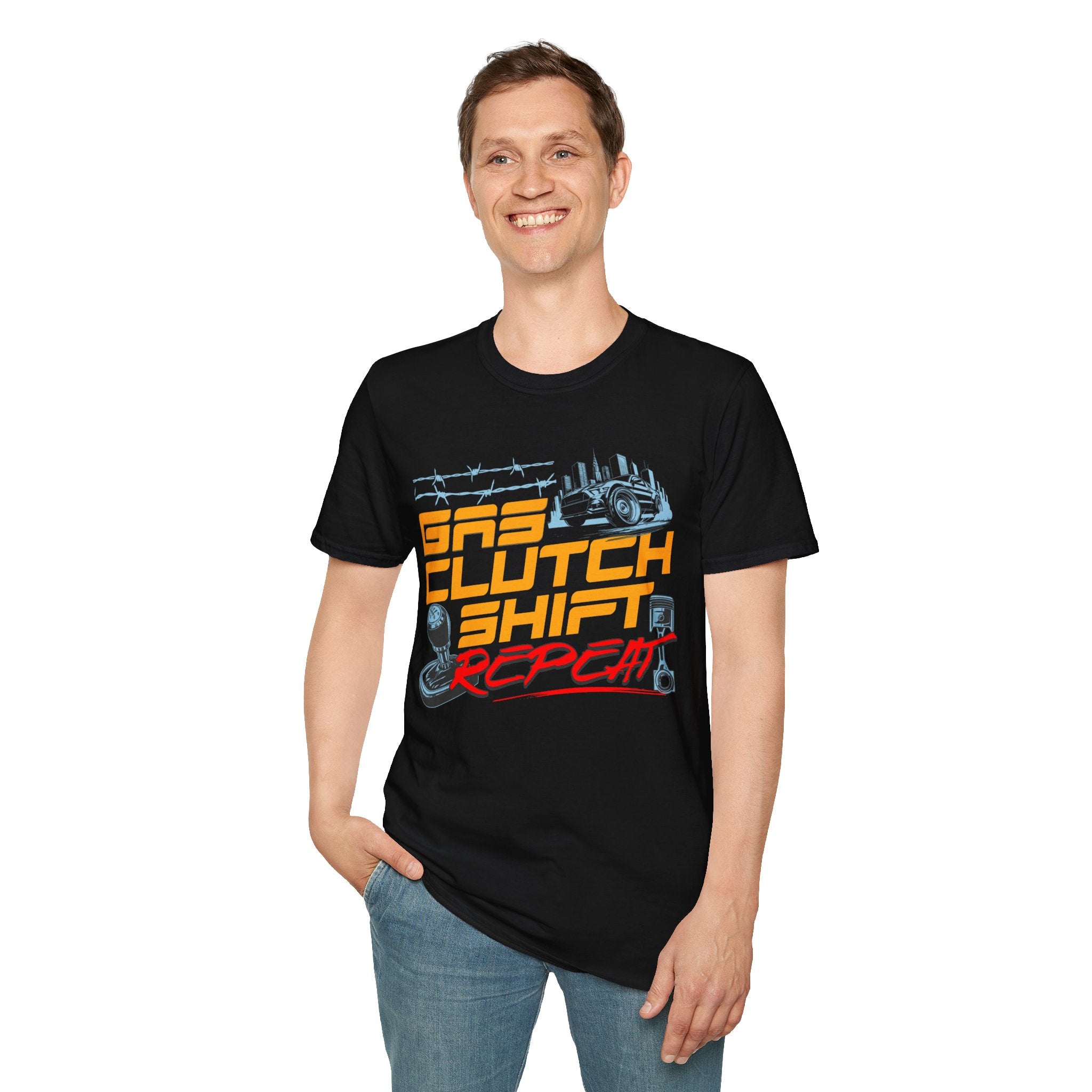 Gas Clutch Shift Tee — Racing Graphic T-Shirt