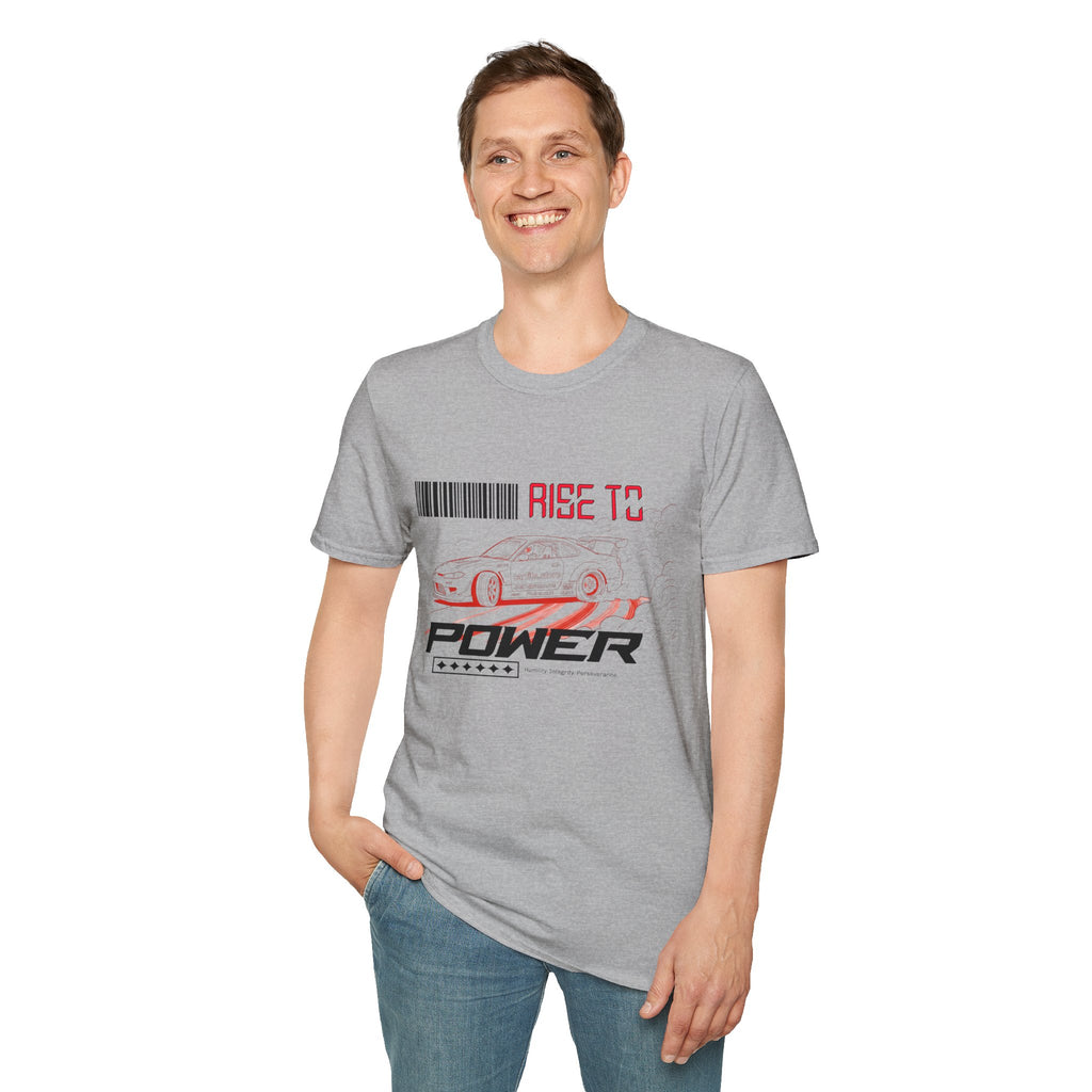 Car Racing T-Shirt — "Rise to Power" Drift Sports Tee