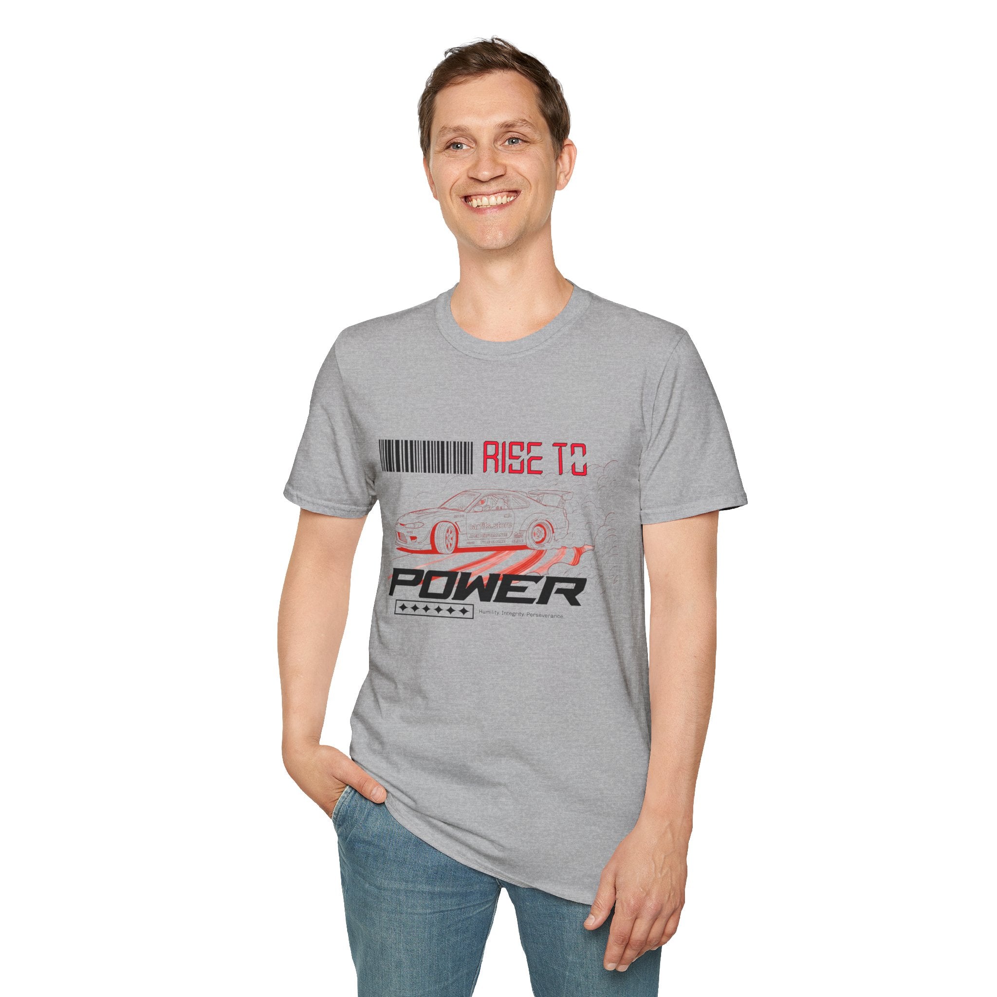 Car Racing T-Shirt — "Rise to Power" Drift Sports Tee