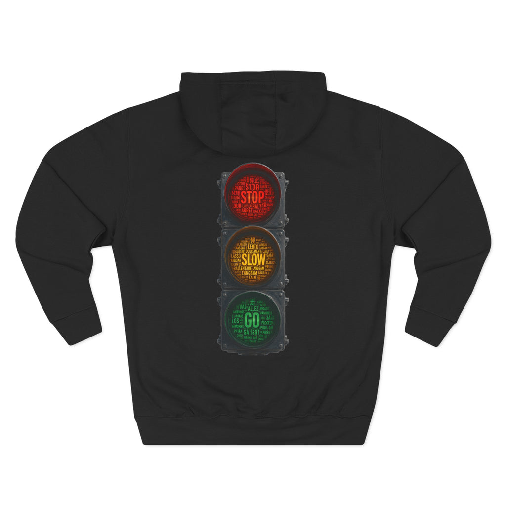Traffic Light 'Stop Slow Go' Graphic Hoodie