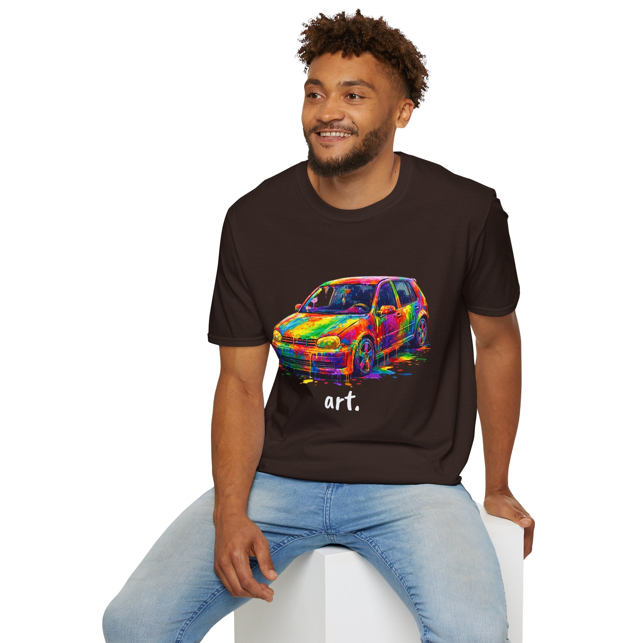 Colorful Hatchback Art Car T-Shirt