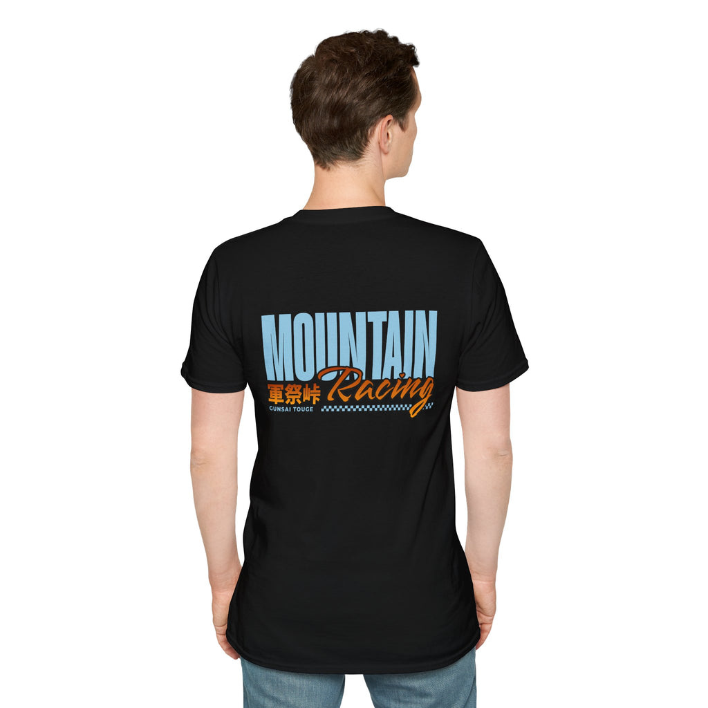 Minimal Orange CF Logo T-Shirt — Subtle Chest & Statement Back Graphic