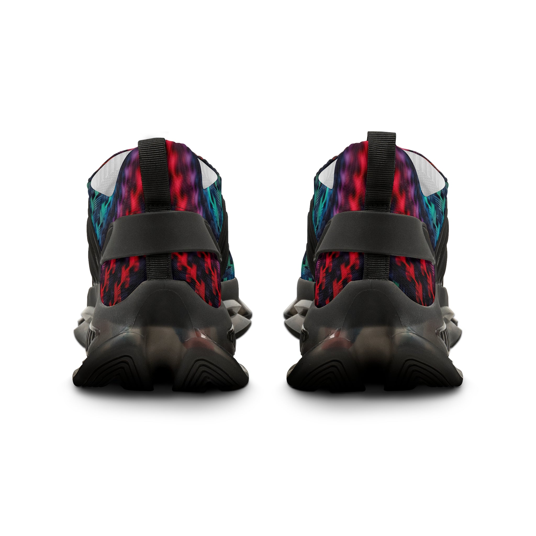 Men's Mesh Sneakers — Carbon Fiber Print Athletic Running Shoes