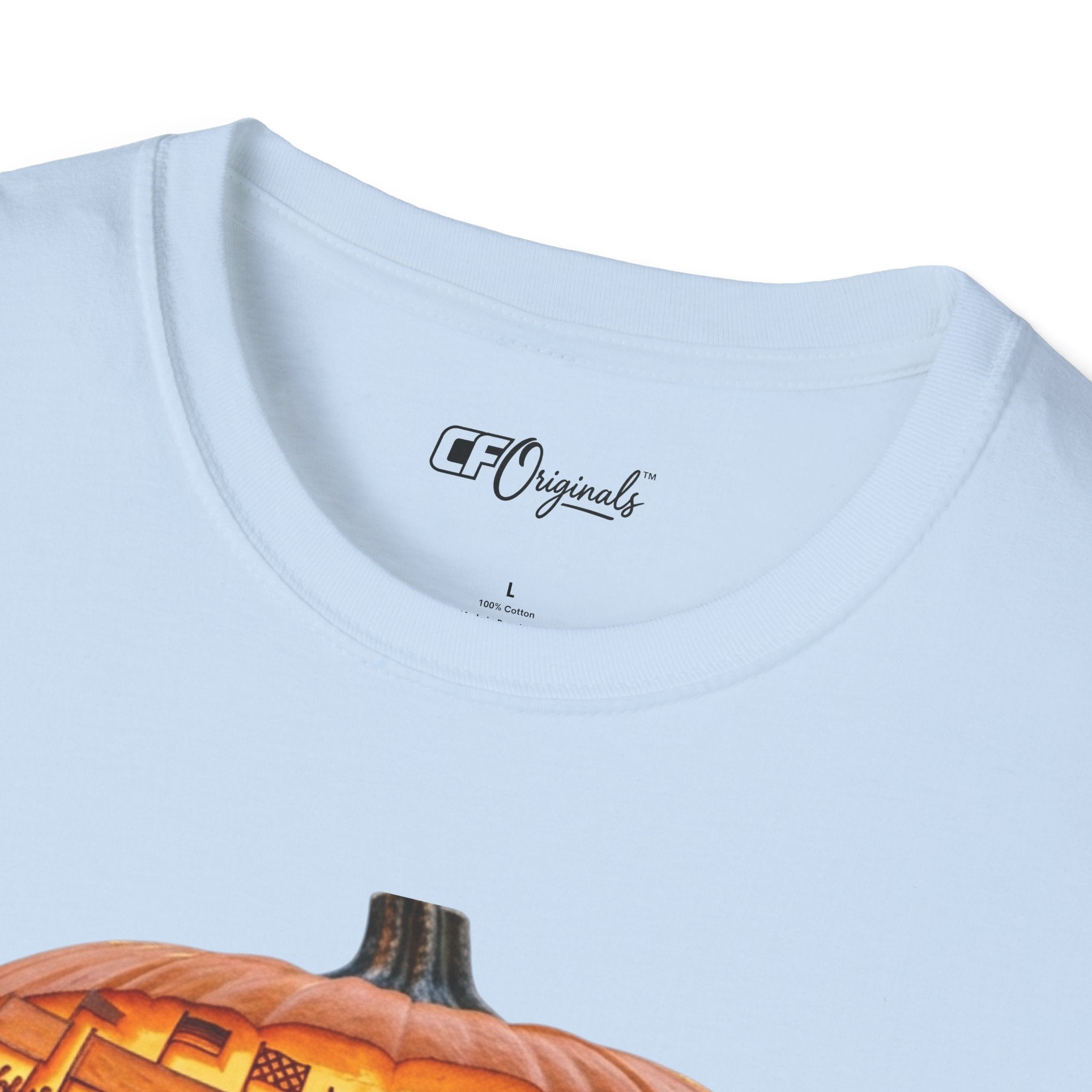 Vintage Racing Pumpkin T-Shirt — Retro Car Grand Prix Halloween Tee