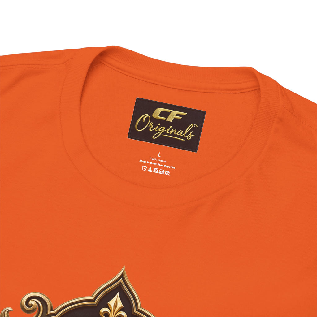 Lion Crest Tee — "Mane Line Auto" Vintage Heraldic Graphic Shirt