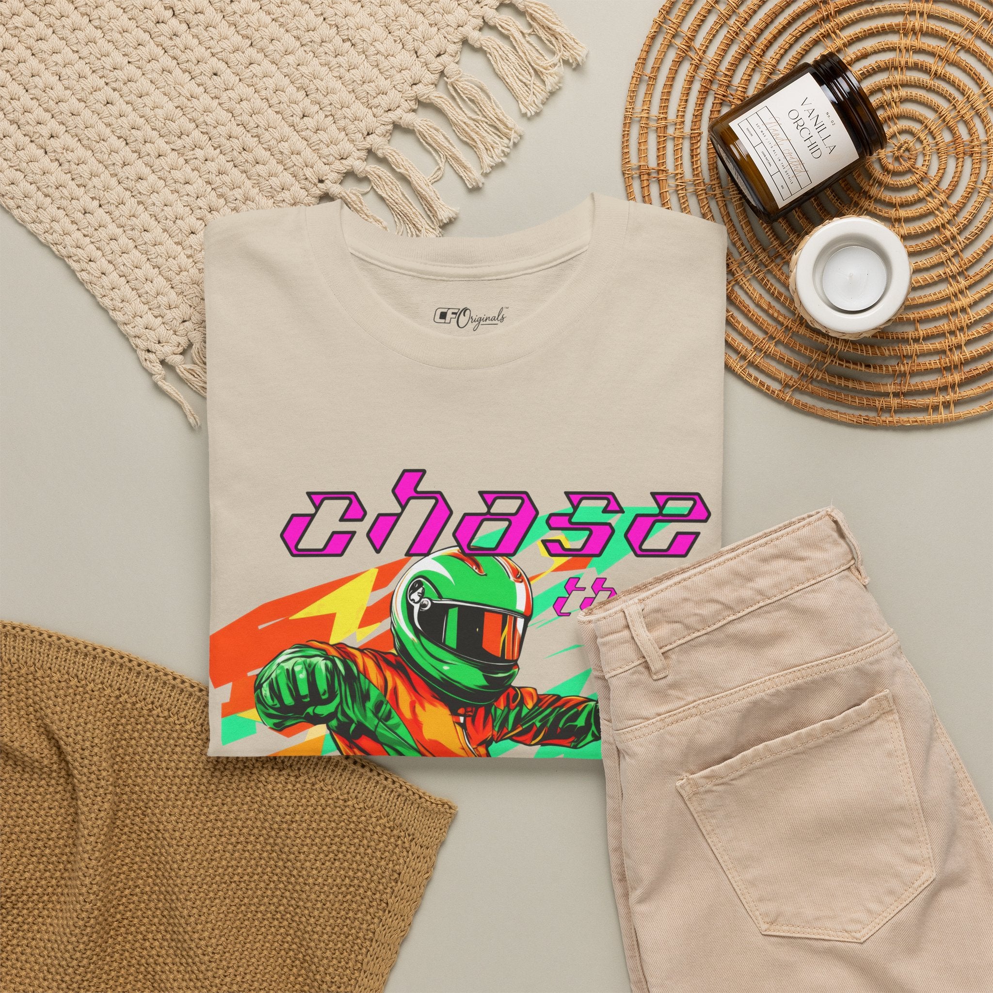 Racing Driver Graphic Tee — "Chase the Apex" Motorsport T‑Shirt