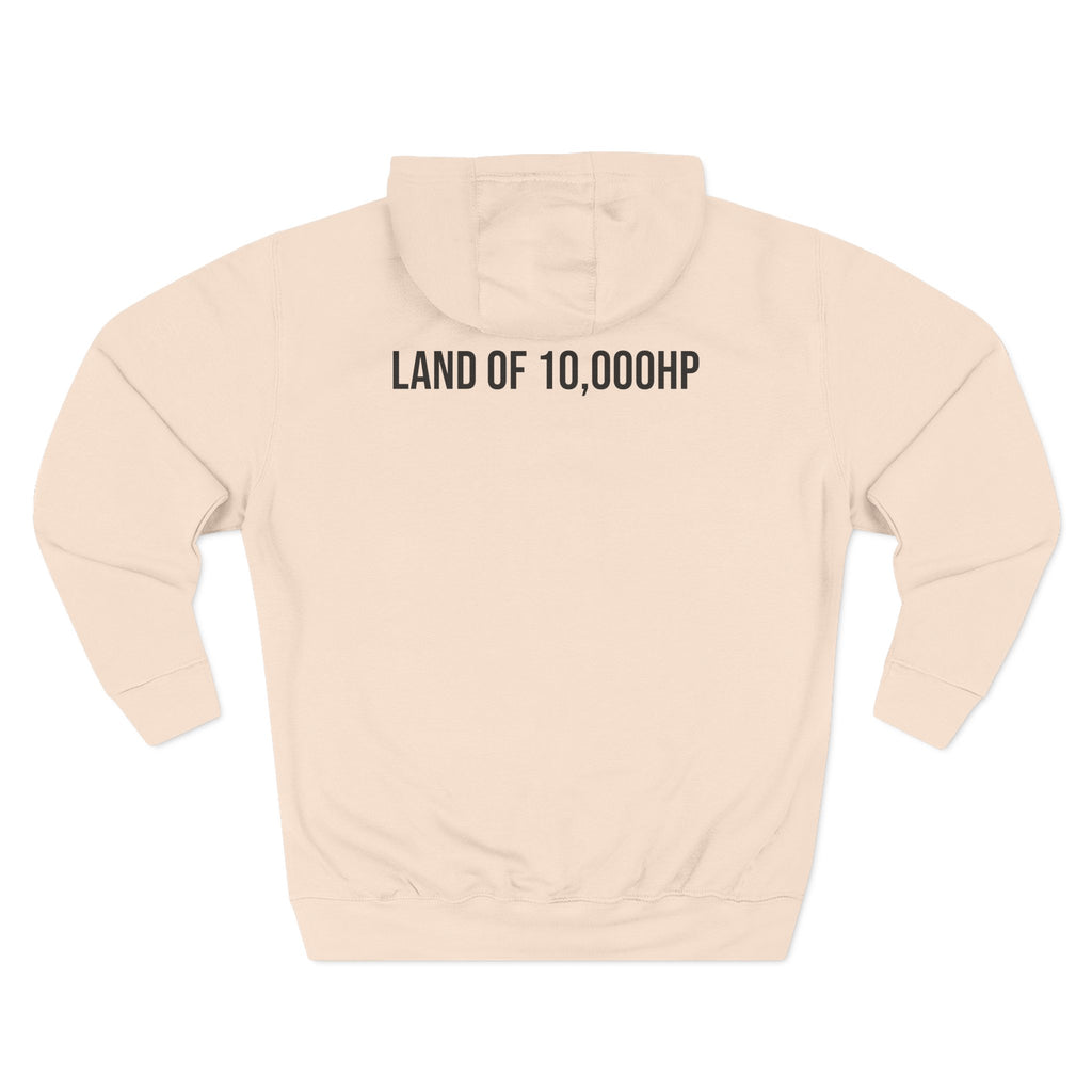 Racing Dragster Hoodie — "Land of 10,000HP" Fleece Pullover