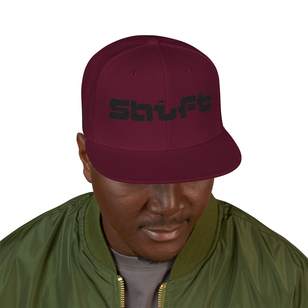 Embroidered 'Shift' Snapback Hat — Motorsport Logos