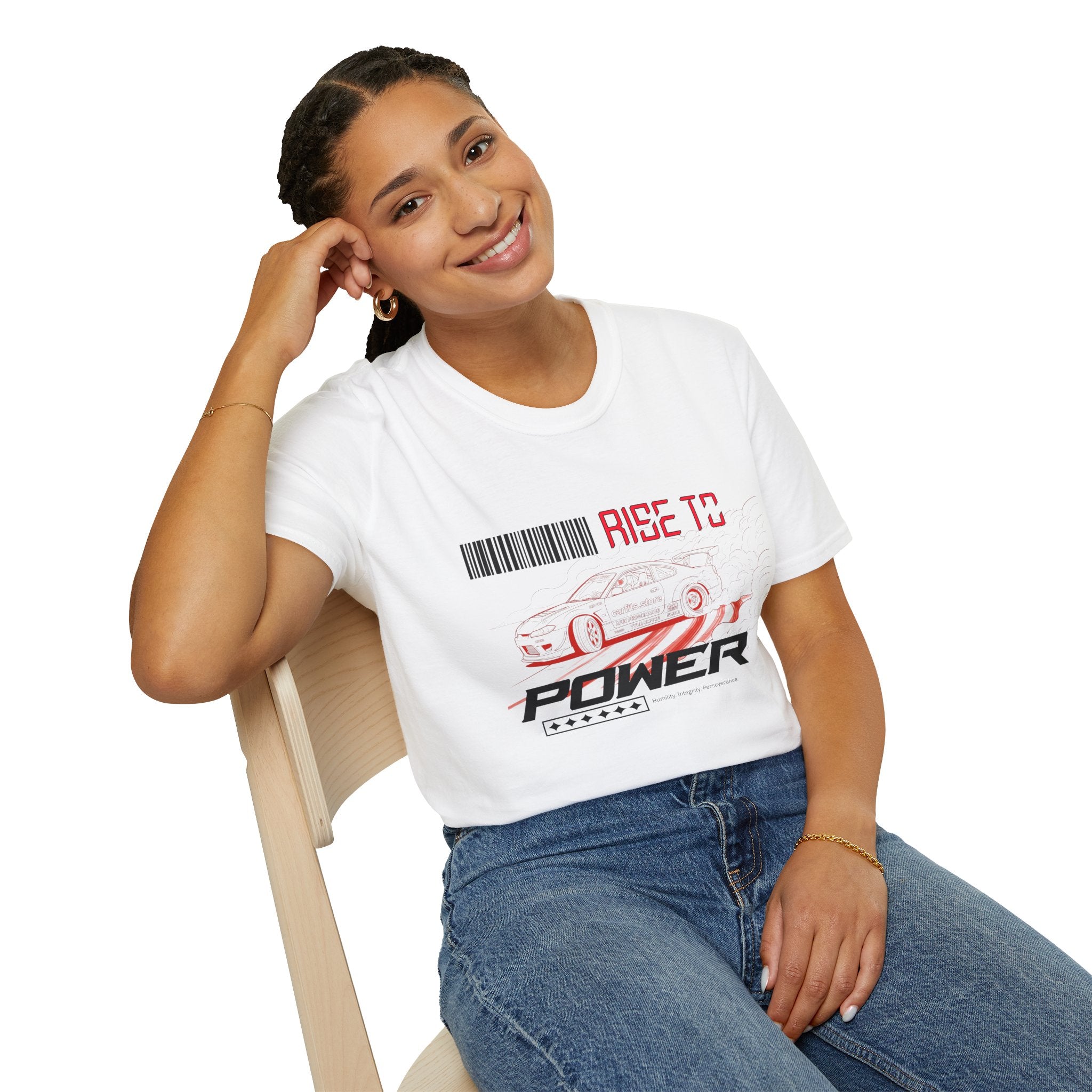 Car Racing T-Shirt — "Rise to Power" Drift Sports Tee