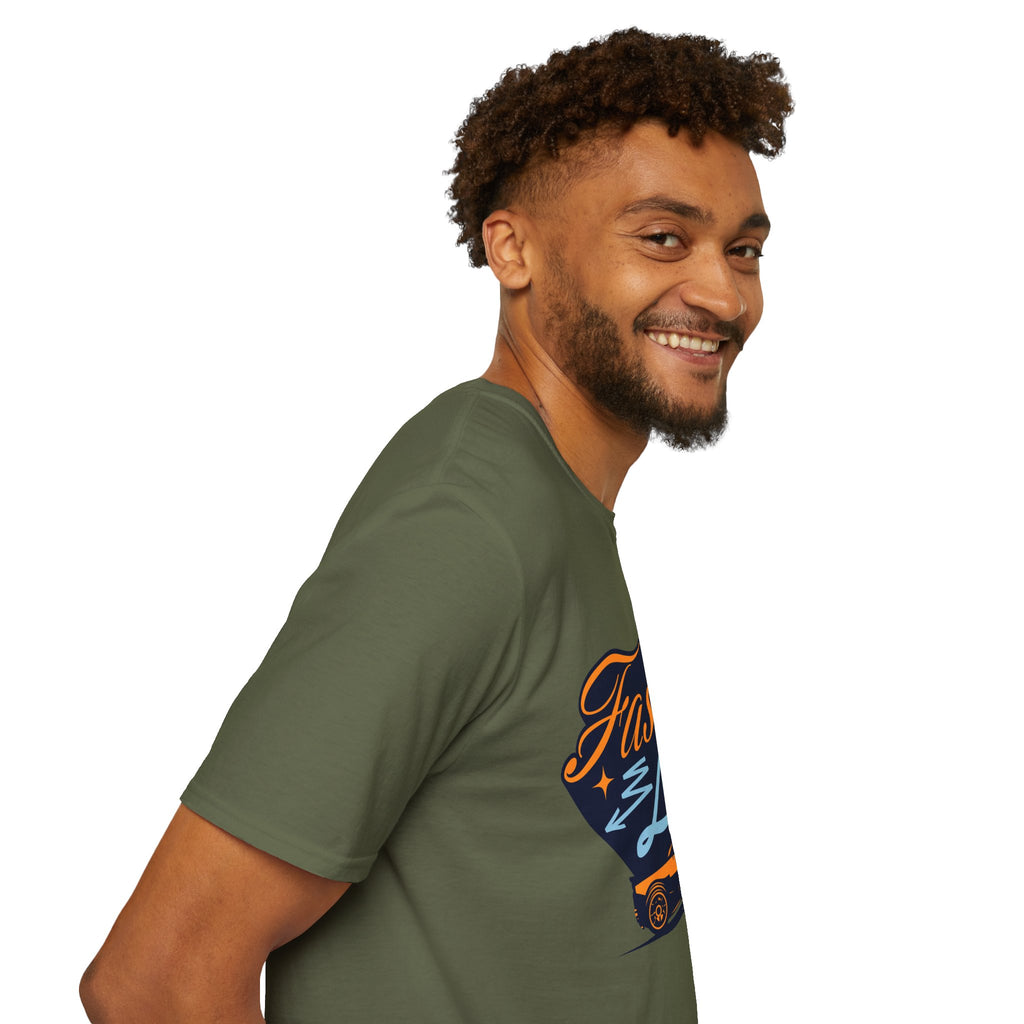Fast Lane T-Shirt — Retro Racing Car Graphic Tee