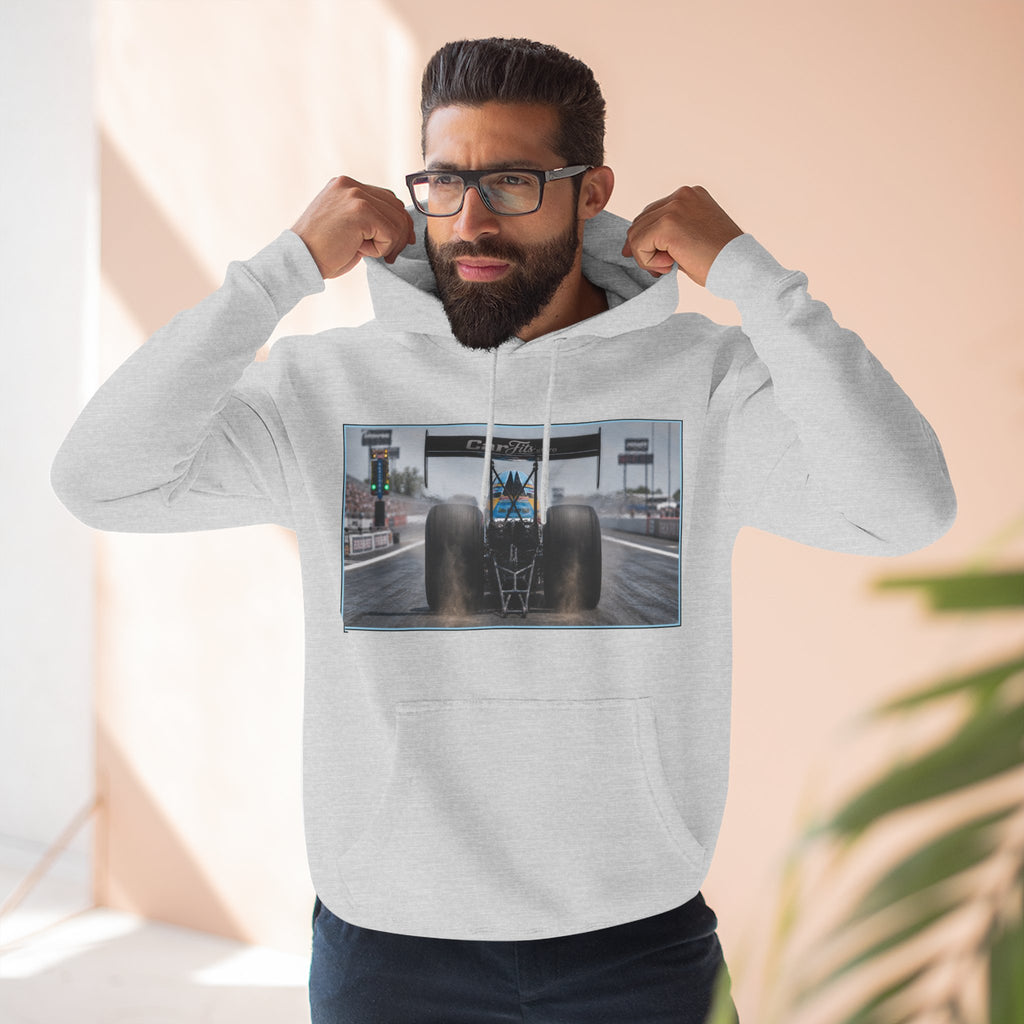 Racing Dragster Hoodie — "Land of 10,000HP" Fleece Pullover