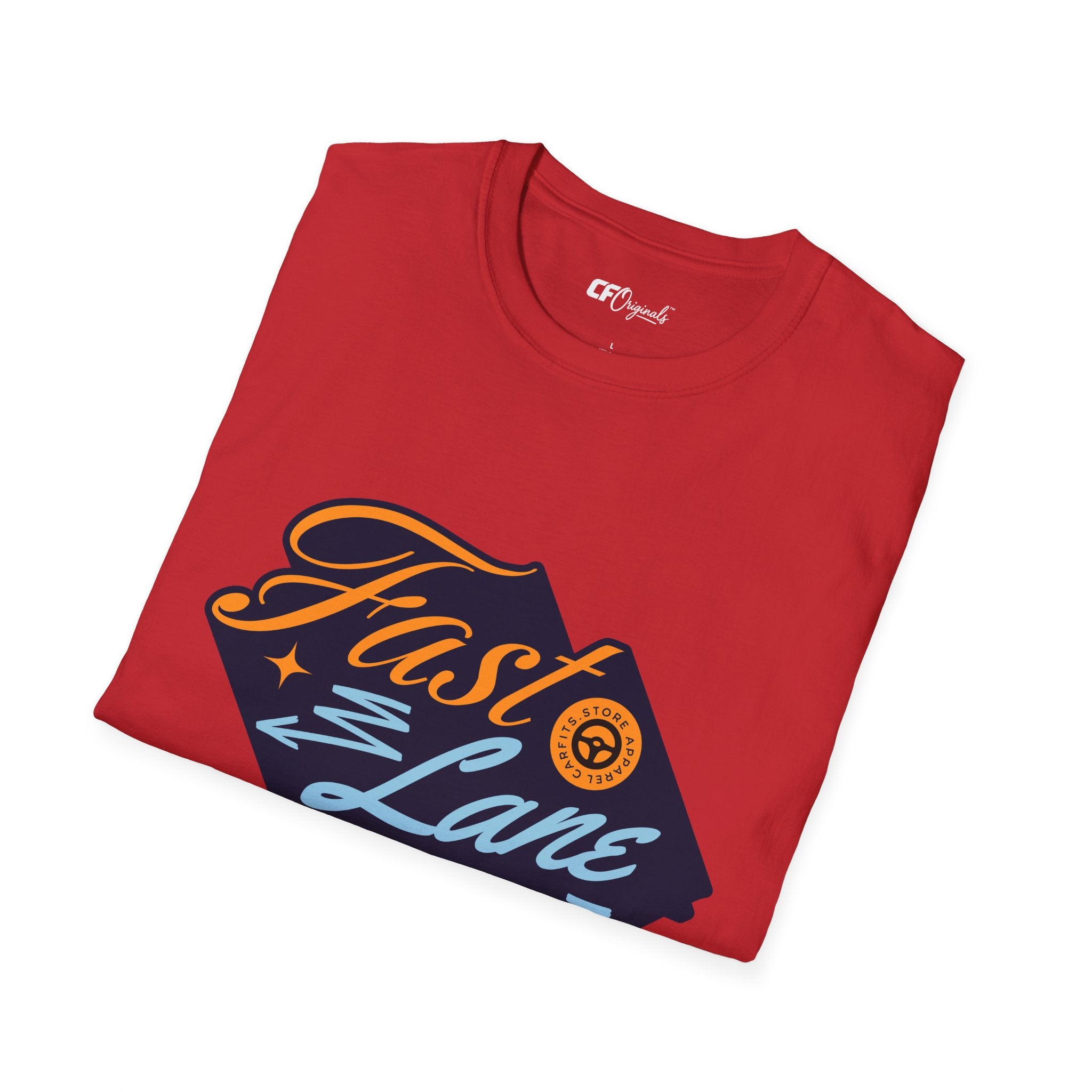 Fast Lane T-Shirt — Retro Racing Car Graphic Tee