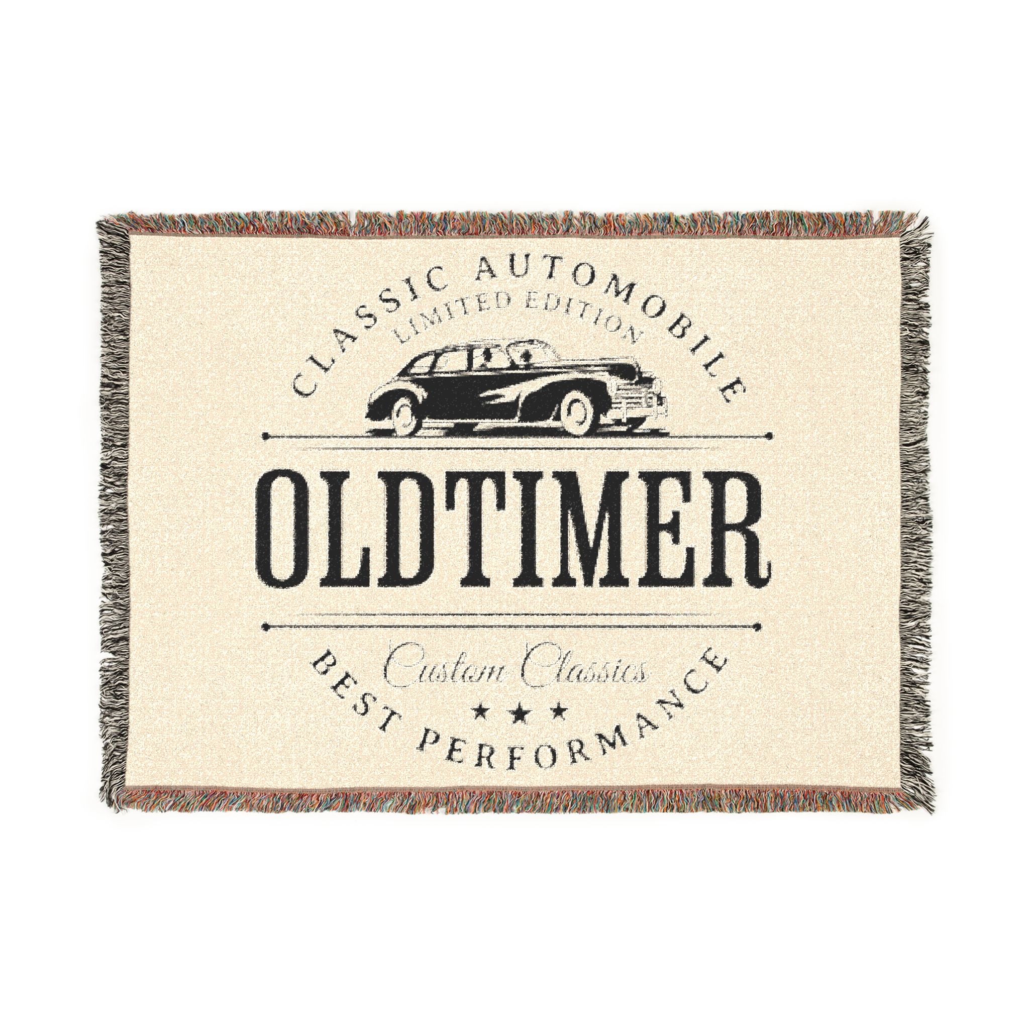 Oldtimer Classic Car Woven Blanket