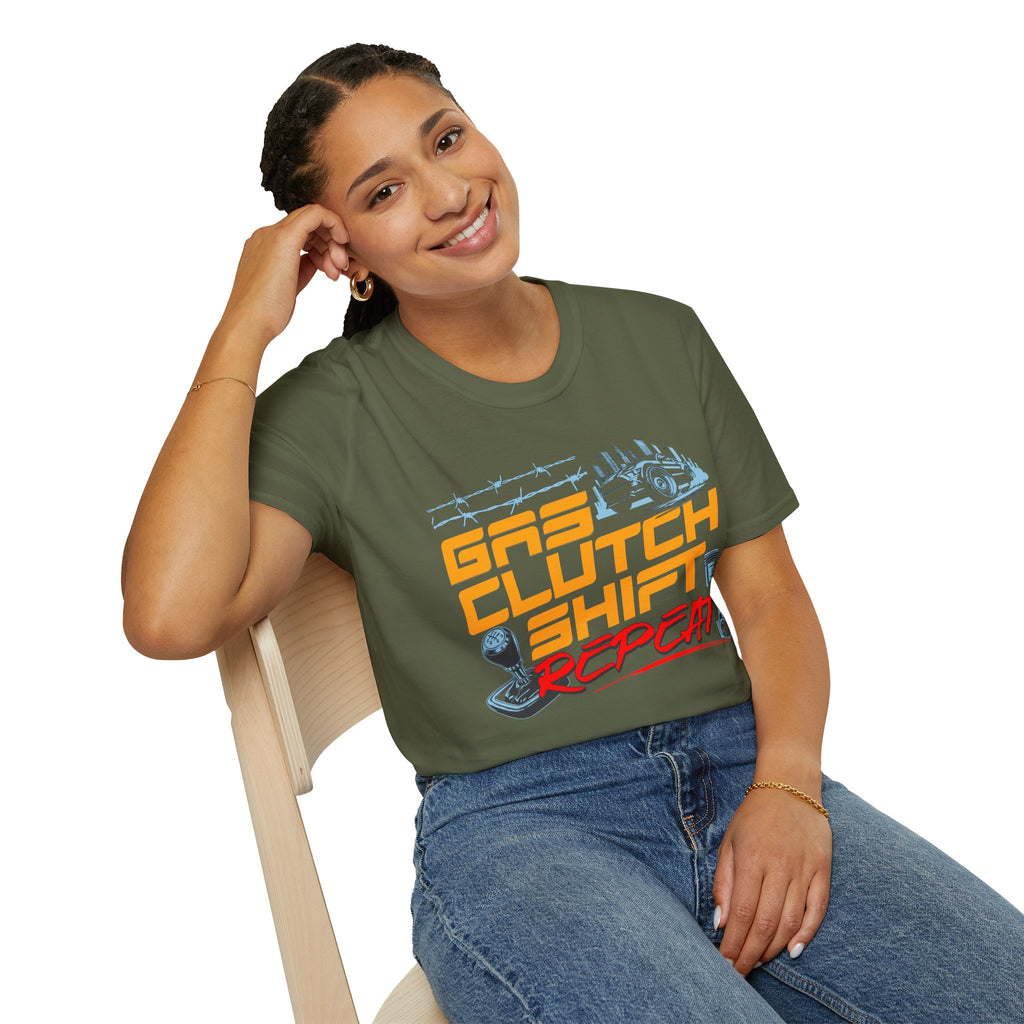 Gas Clutch Shift Tee — Racing Graphic T-Shirt