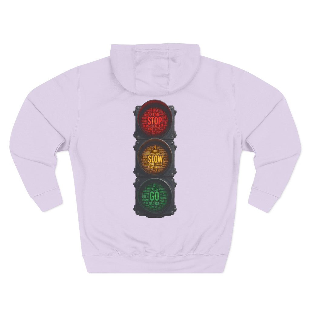 Traffic Light 'Stop Slow Go' Graphic Hoodie