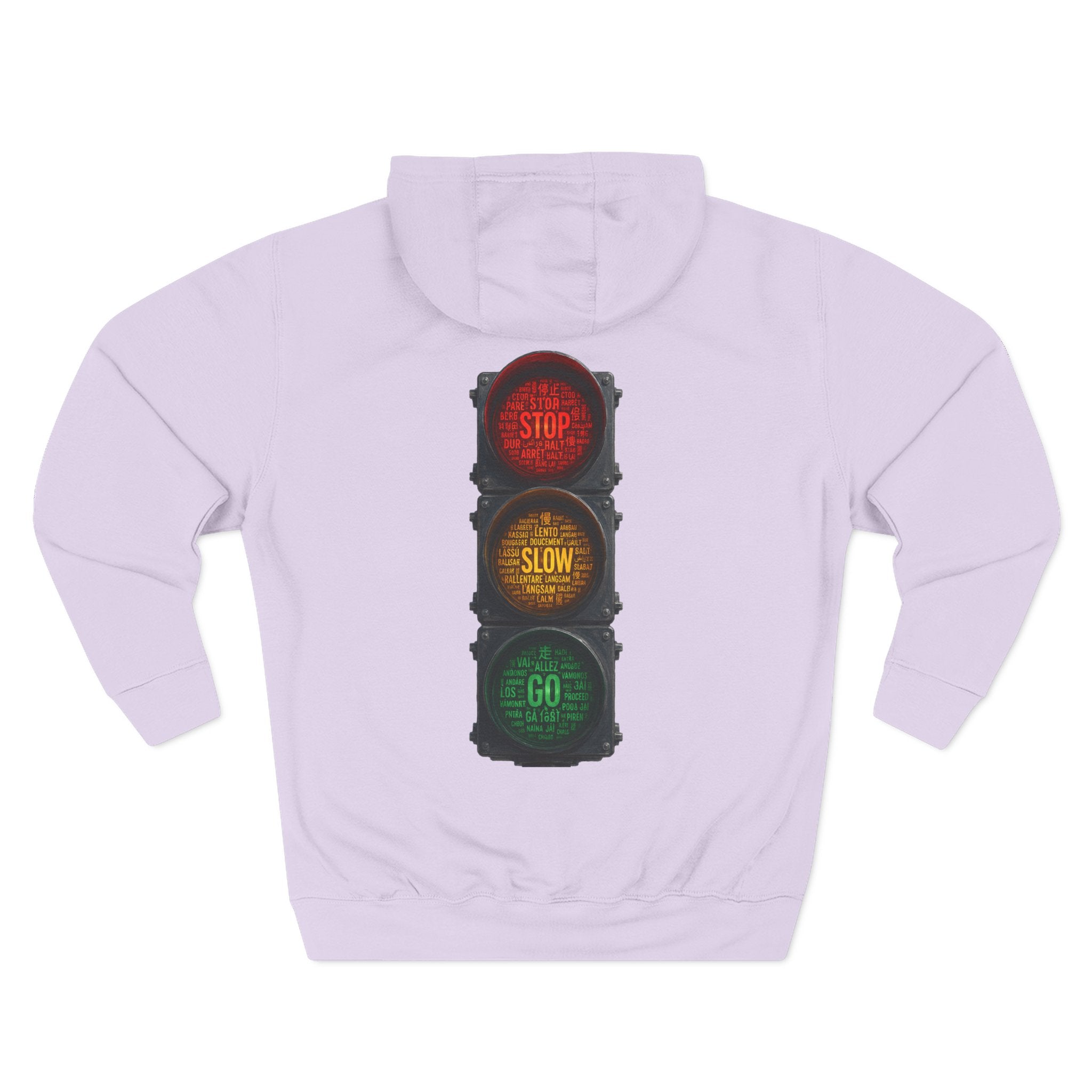 Traffic Light 'Stop Slow Go' Graphic Hoodie