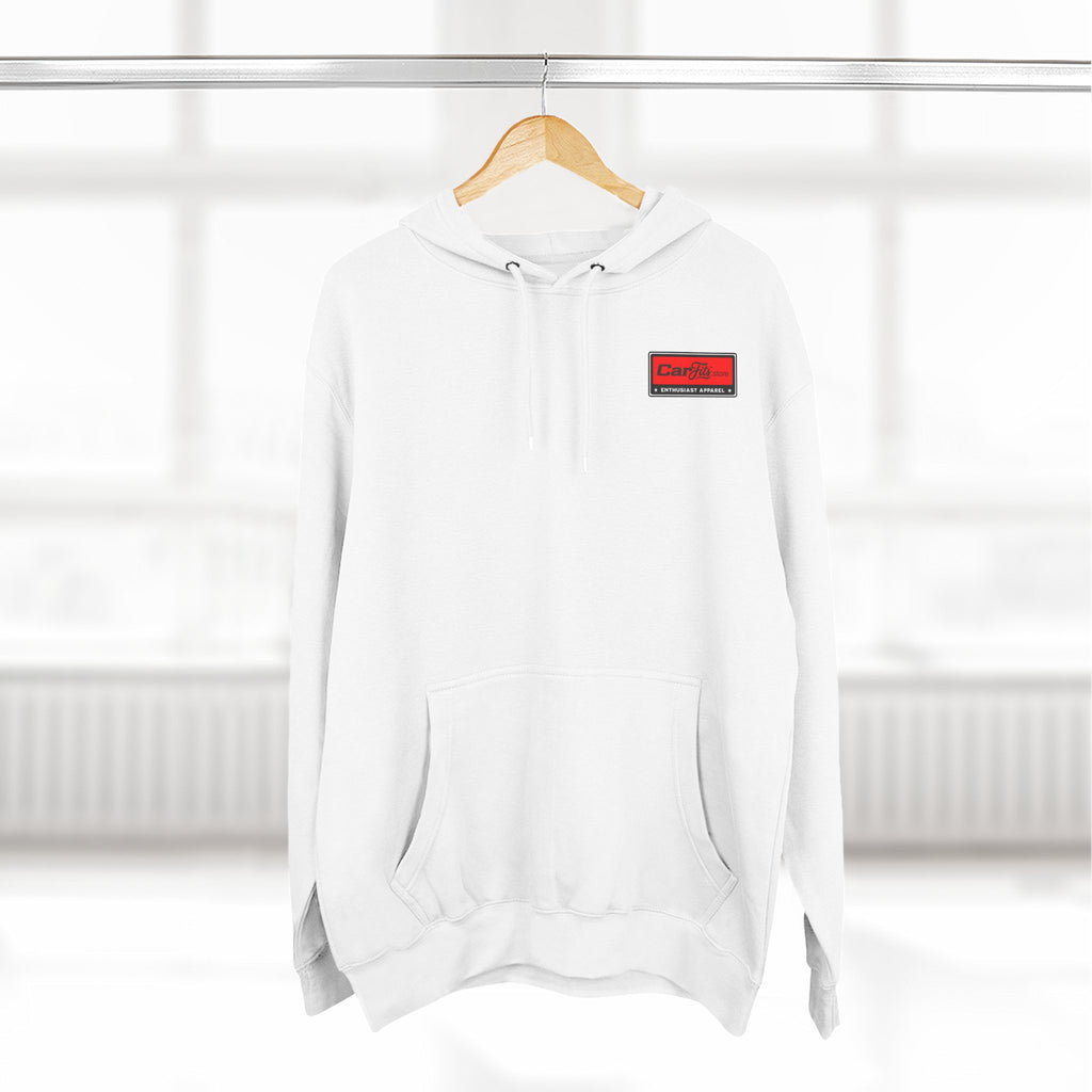 Flatout Garage Fleece Hoodie — Mechanic Shop Logo Pullover