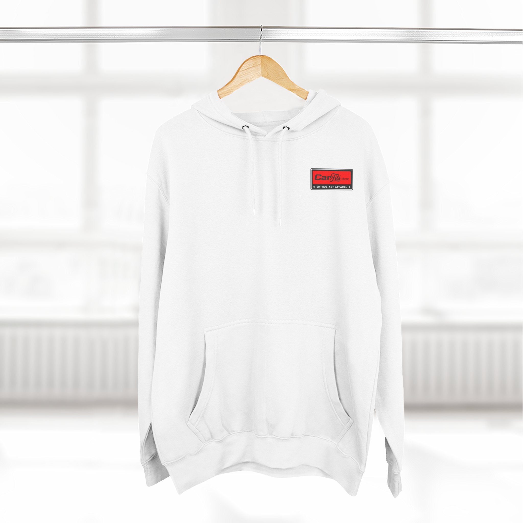 Flatout Garage Fleece Hoodie — Mechanic Shop Logo Pullover