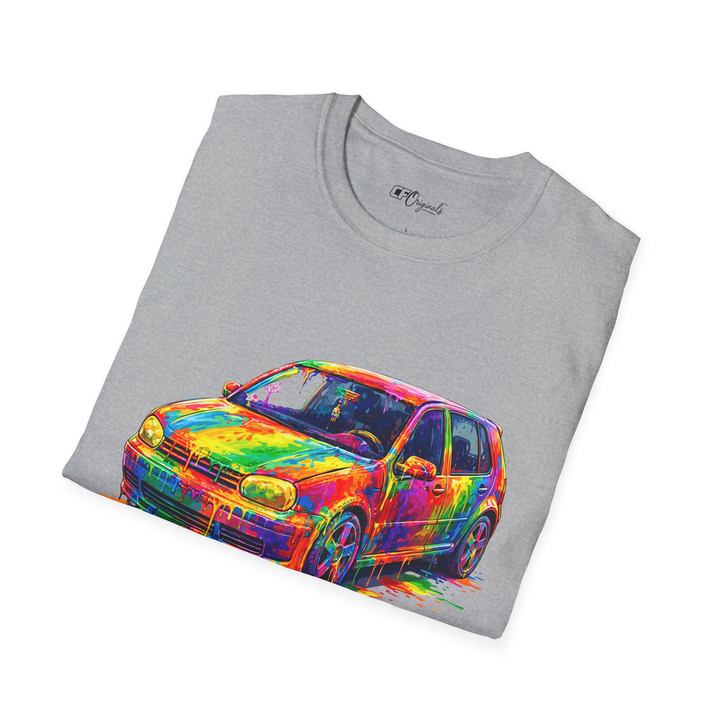 Colorful Hatchback Art Car T-Shirt