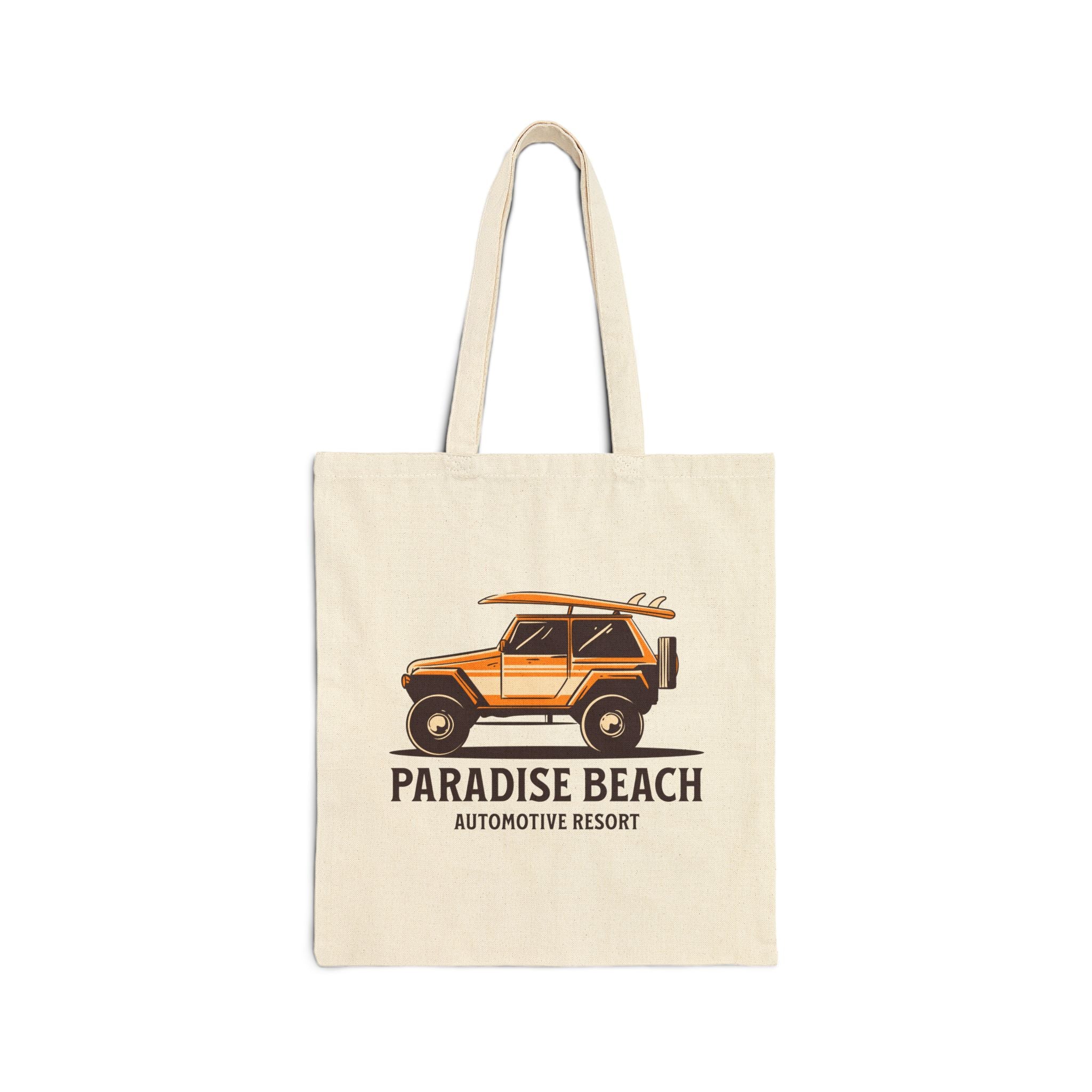 Paradise Beach Surf 4x4 Canvas Tote