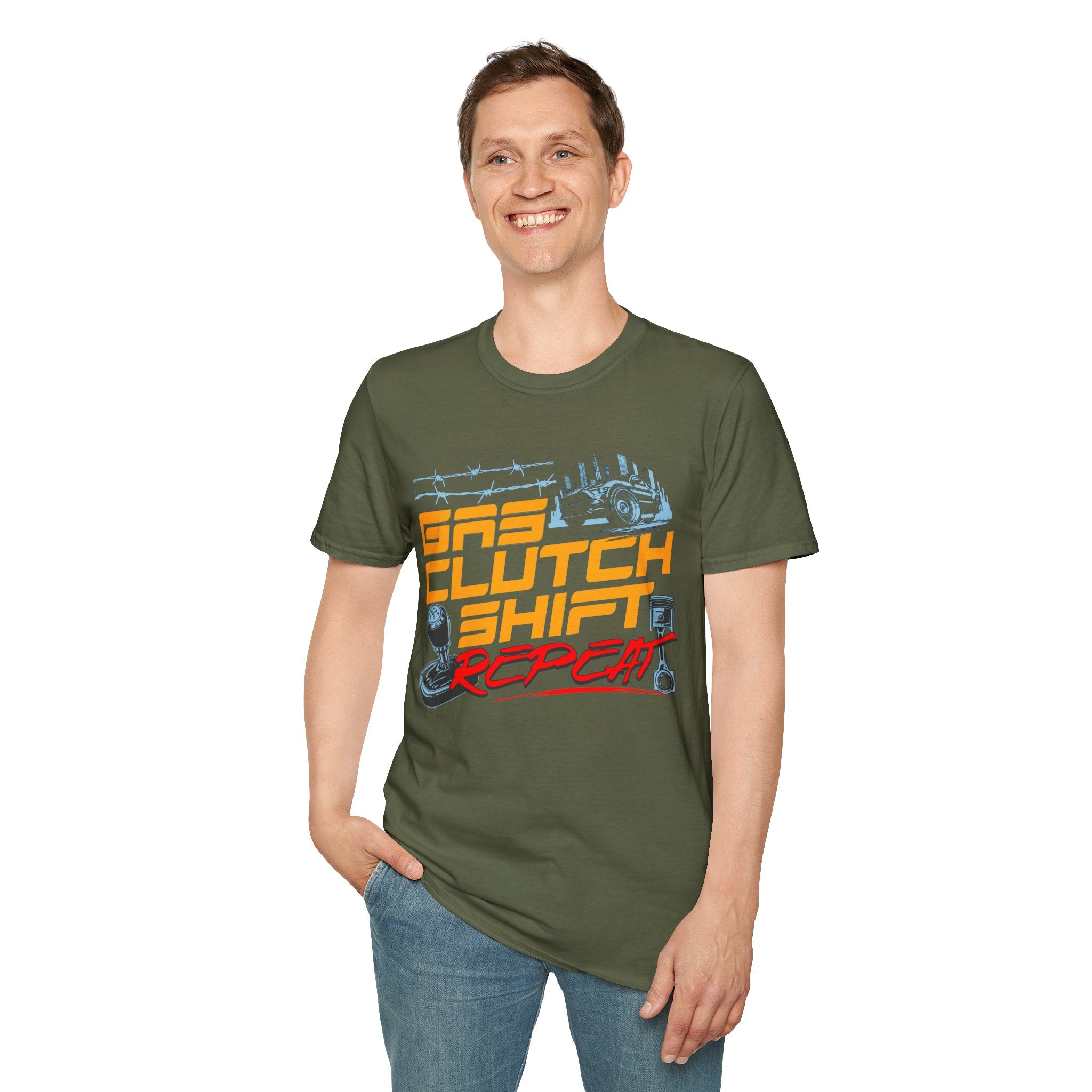 Gas Clutch Shift Tee — Racing Graphic T-Shirt