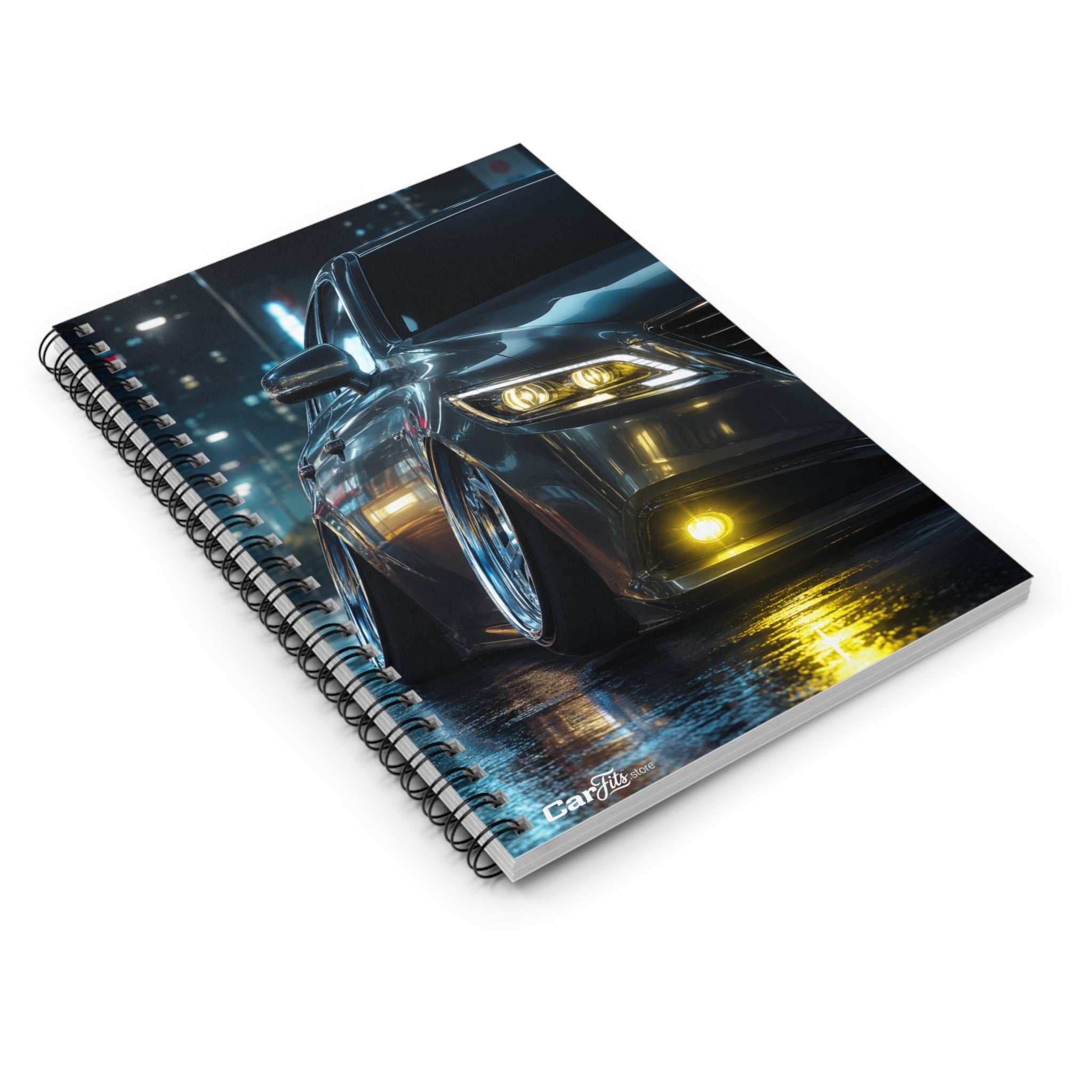 Slammed Sedan Car Notebook - Ruled Pages