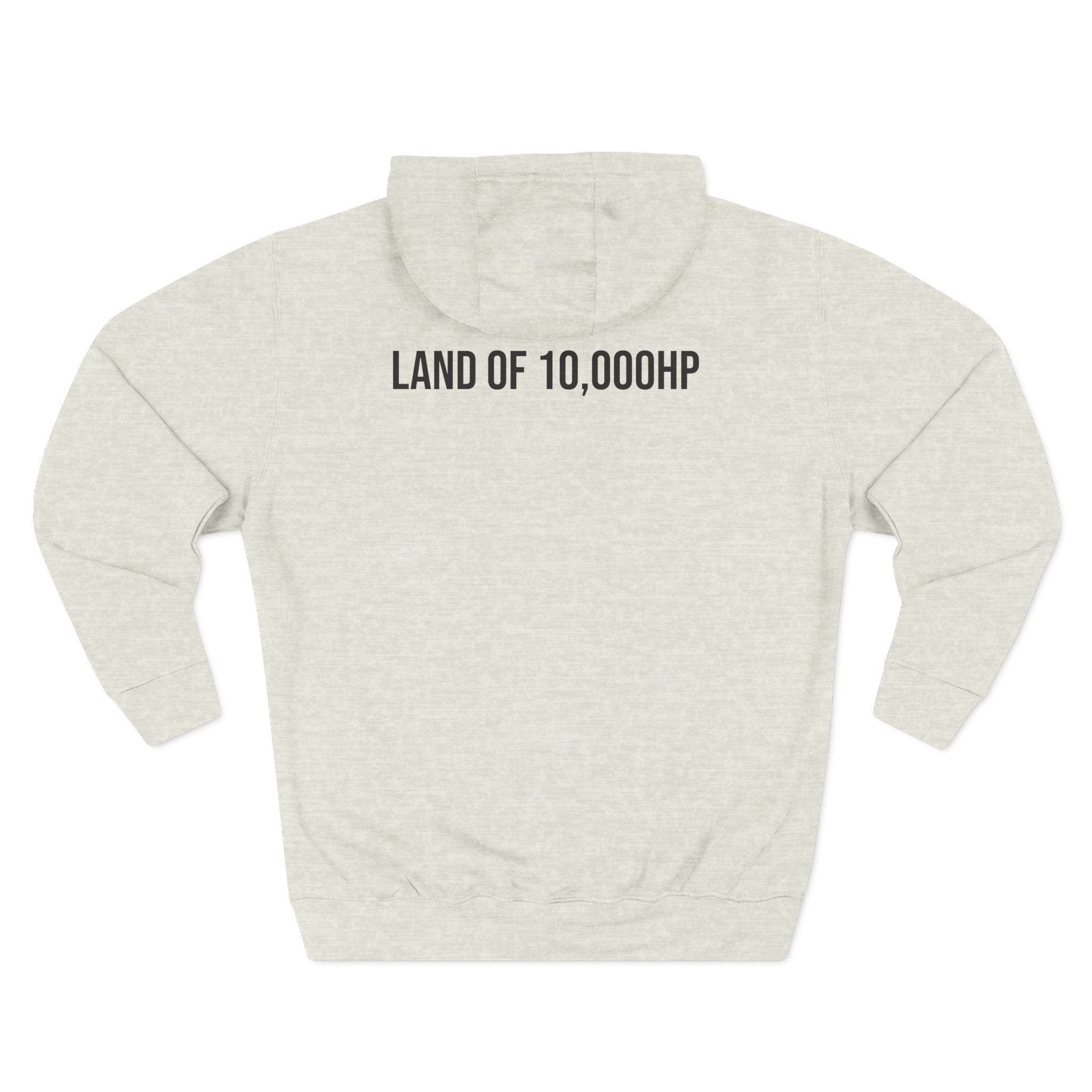 Racing Dragster Hoodie — "Land of 10,000HP" Fleece Pullover