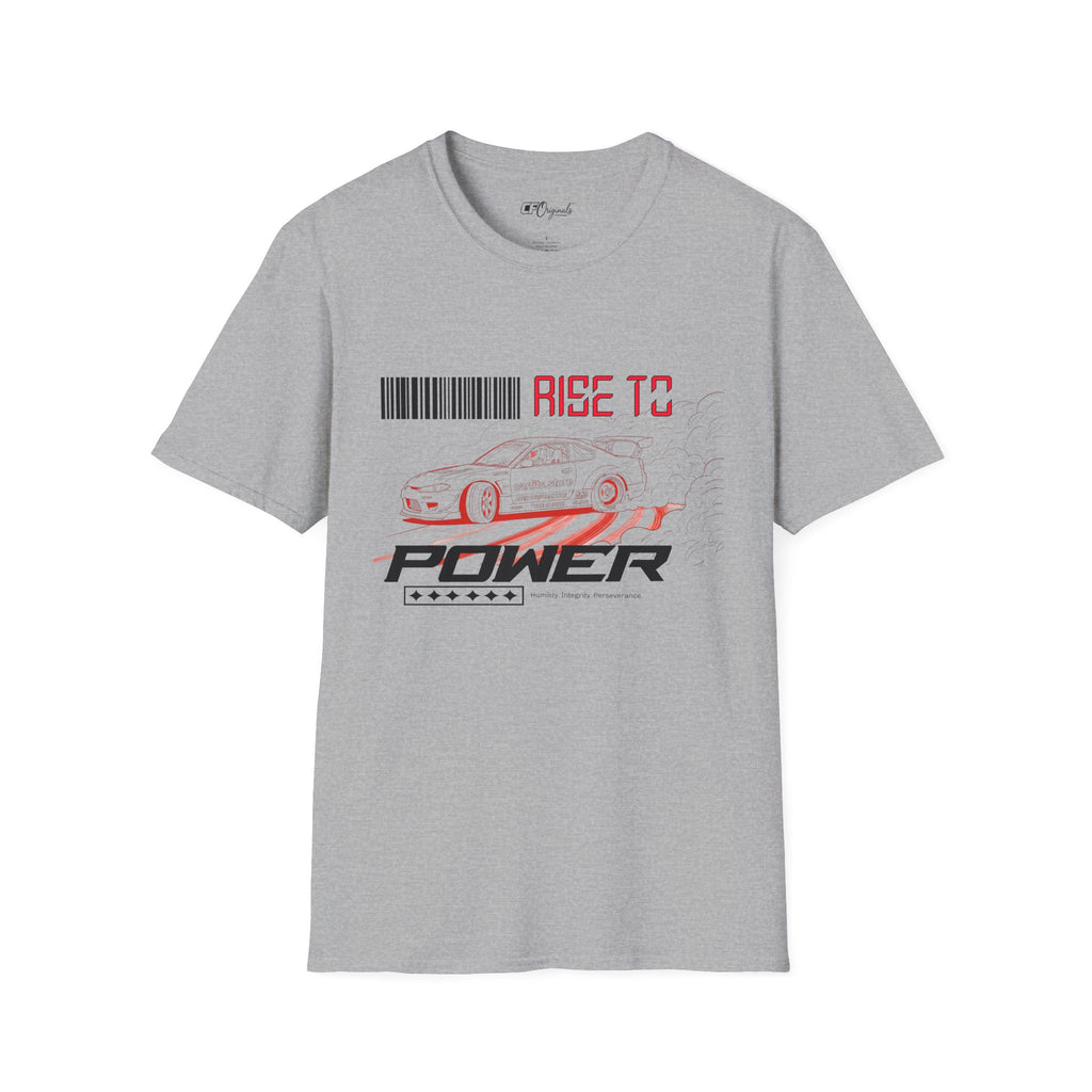 Car Racing T-Shirt — "Rise to Power" Drift Sports Tee