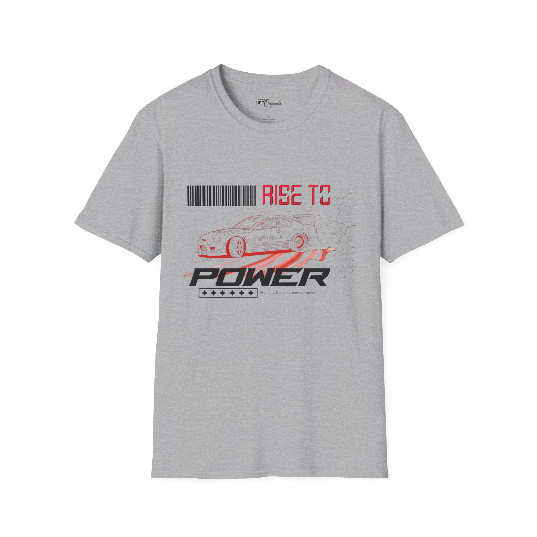 Car Racing T-Shirt — "Rise to Power" Drift Sports Tee