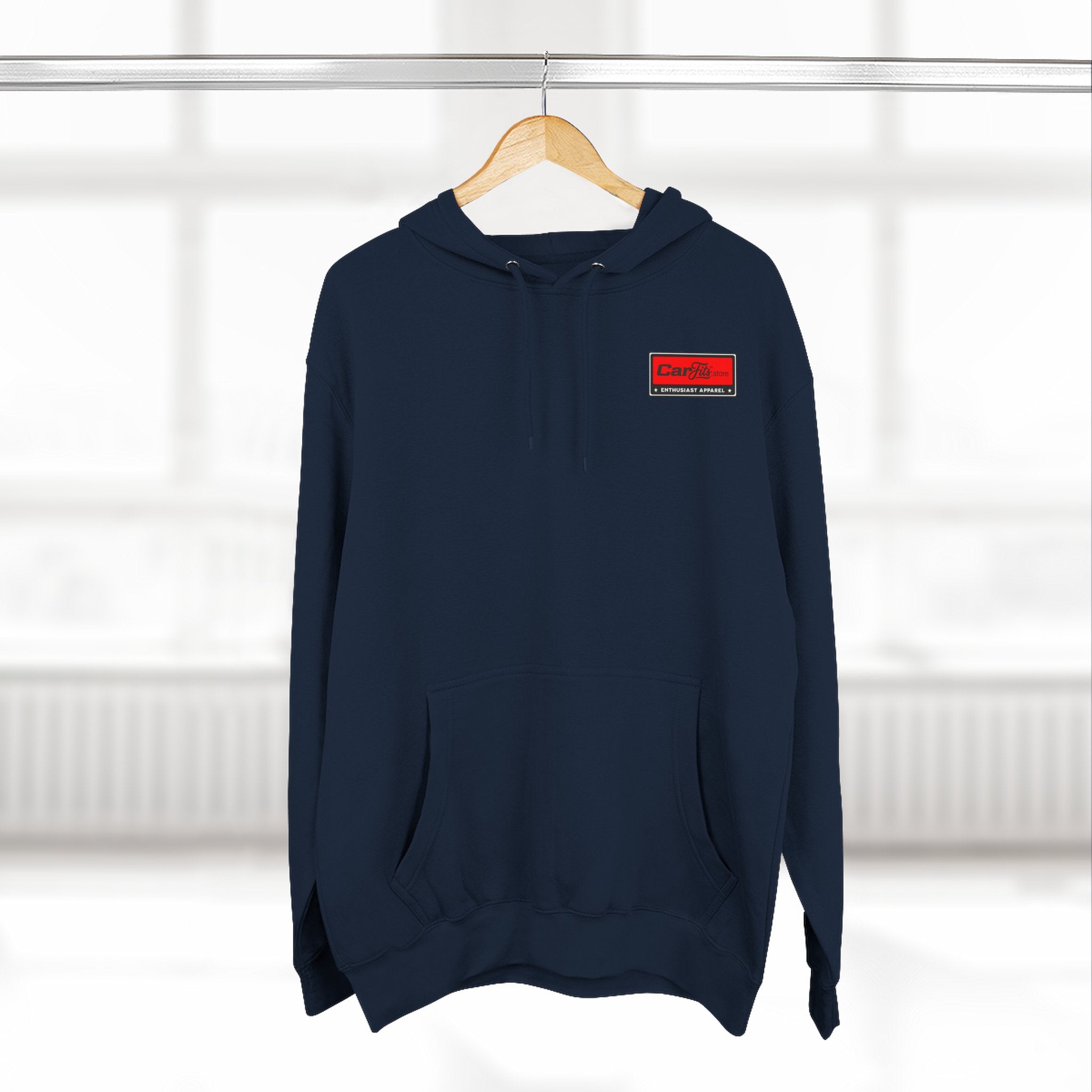 Flatout Garage Fleece Hoodie — Mechanic Shop Logo Pullover
