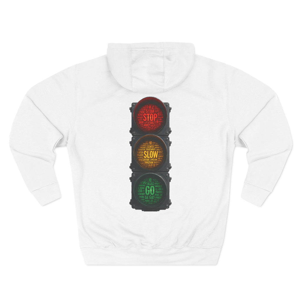 Traffic Light 'Stop Slow Go' Graphic Hoodie