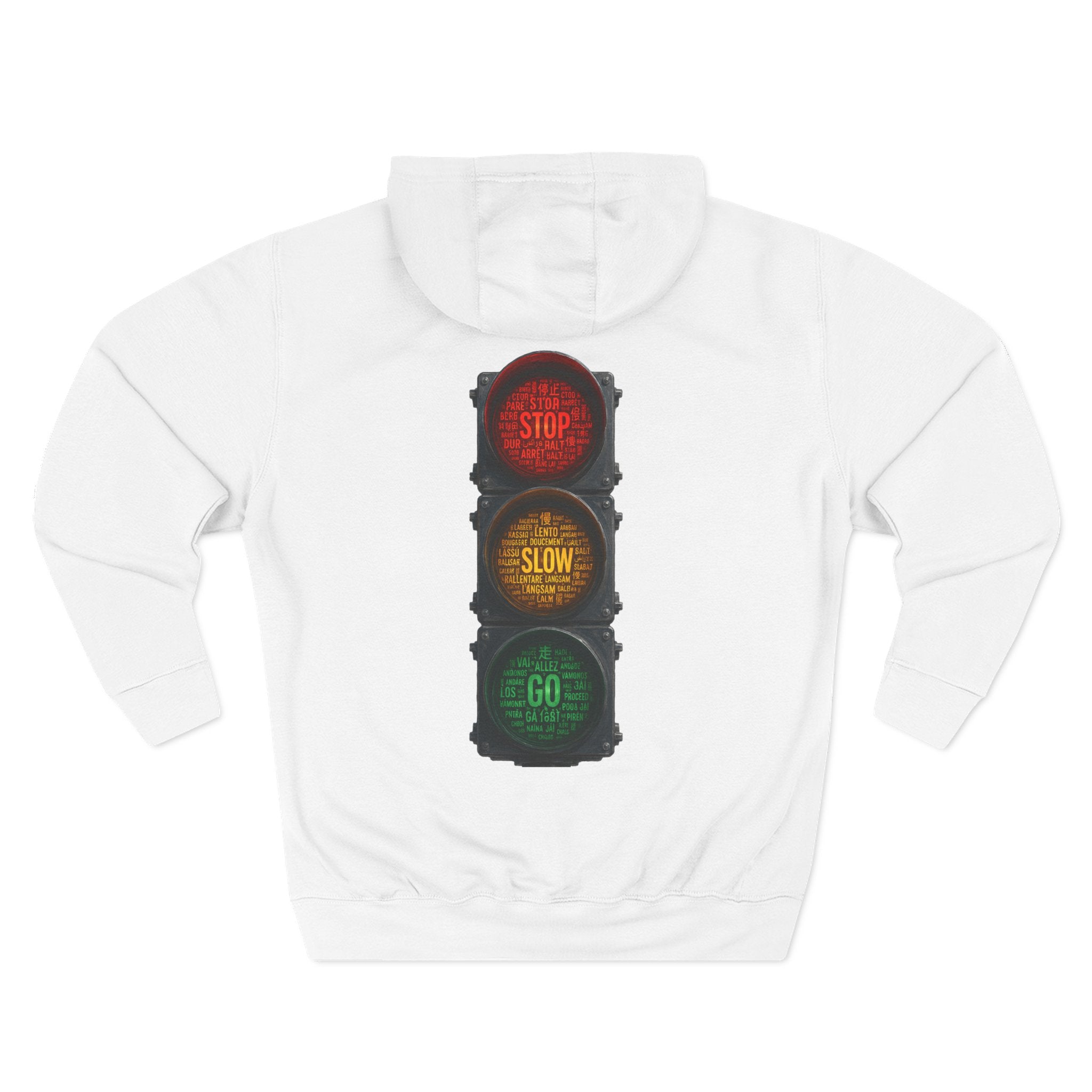 Traffic Light 'Stop Slow Go' Graphic Hoodie