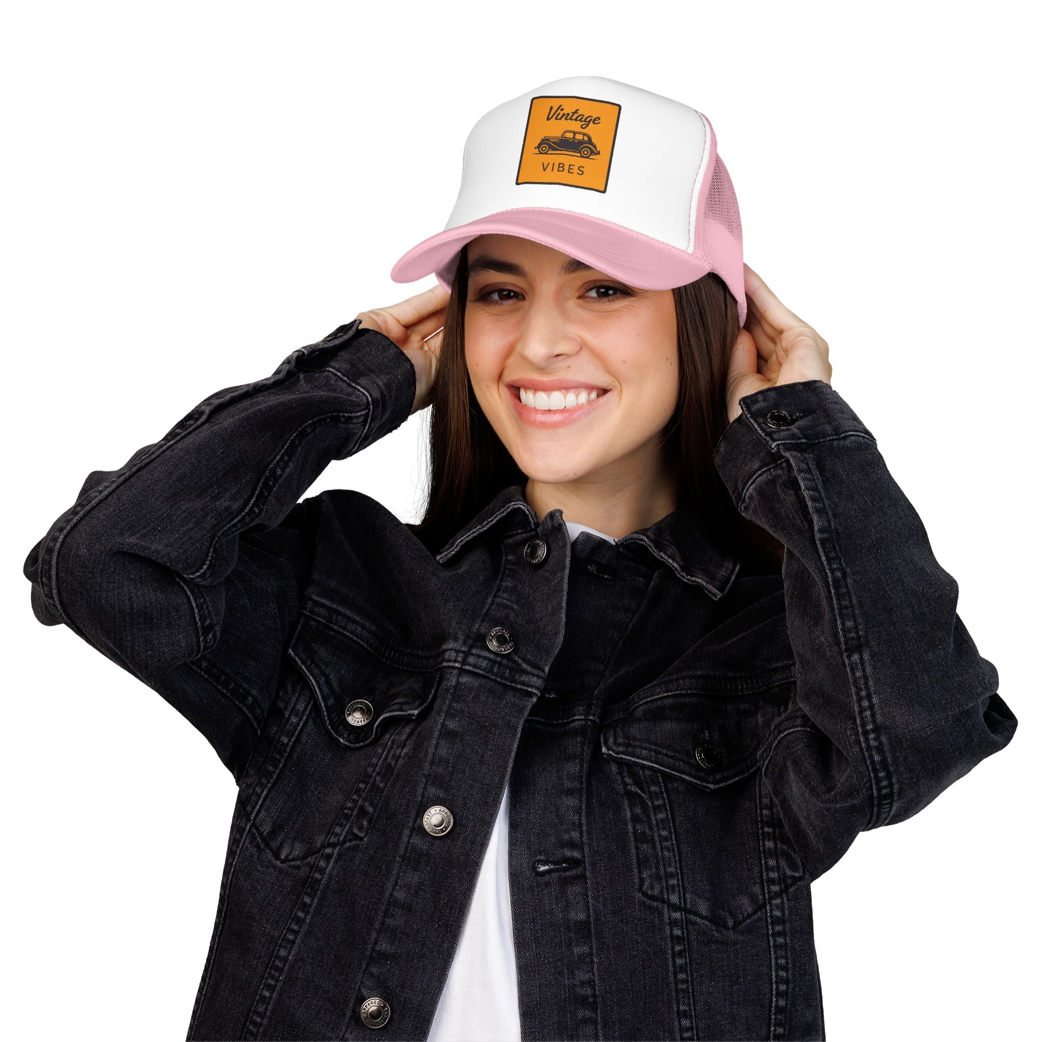 Vintage Vibes Trucker Hat — Retro Car Foam Cap