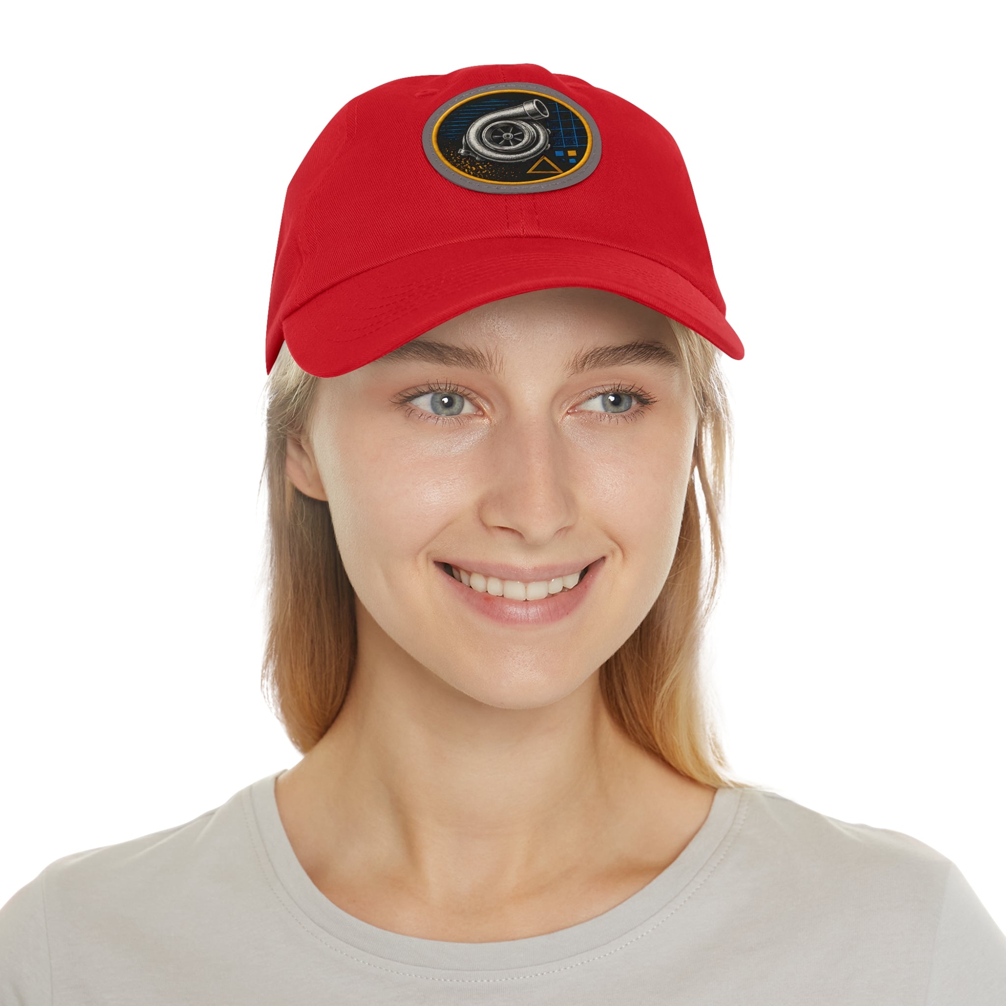 Turbocharger Patch Dad Hat — Racing Engine Mechanics Cap