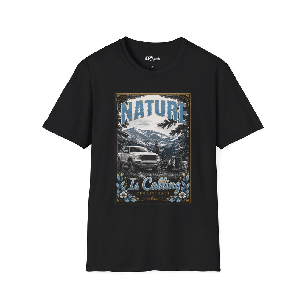 Vintage Mountain Truck T-Shirt — 'Nature' Graphic