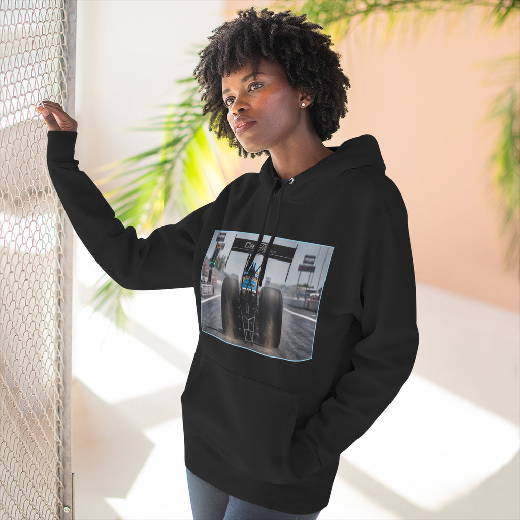 Racing Dragster Hoodie — "Land of 10,000HP" Fleece Pullover