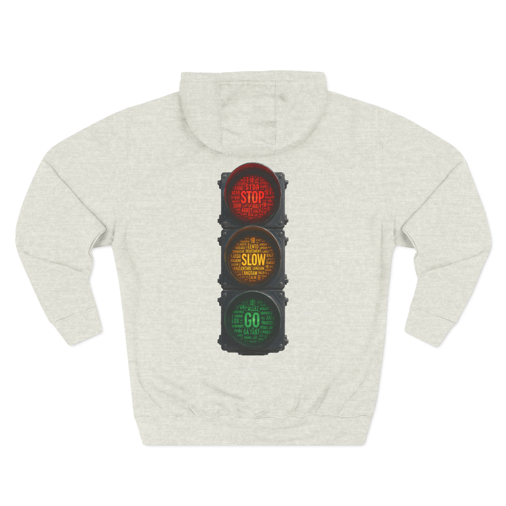 Traffic Light 'Stop Slow Go' Graphic Hoodie