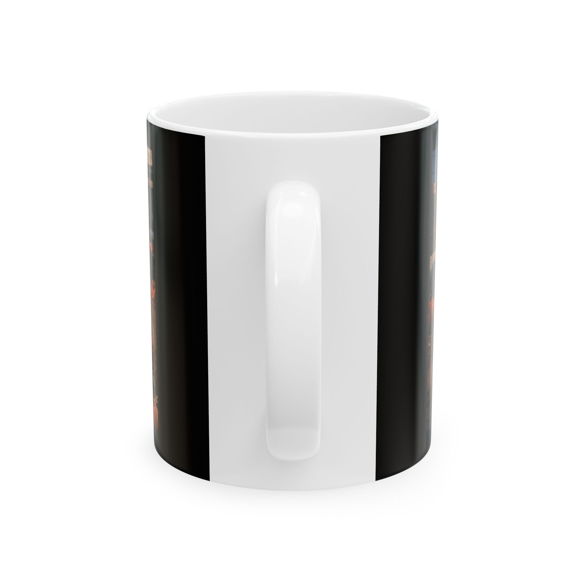 Racing Car Mug — Orange Pumpkin Sports Car (11oz & 15oz)