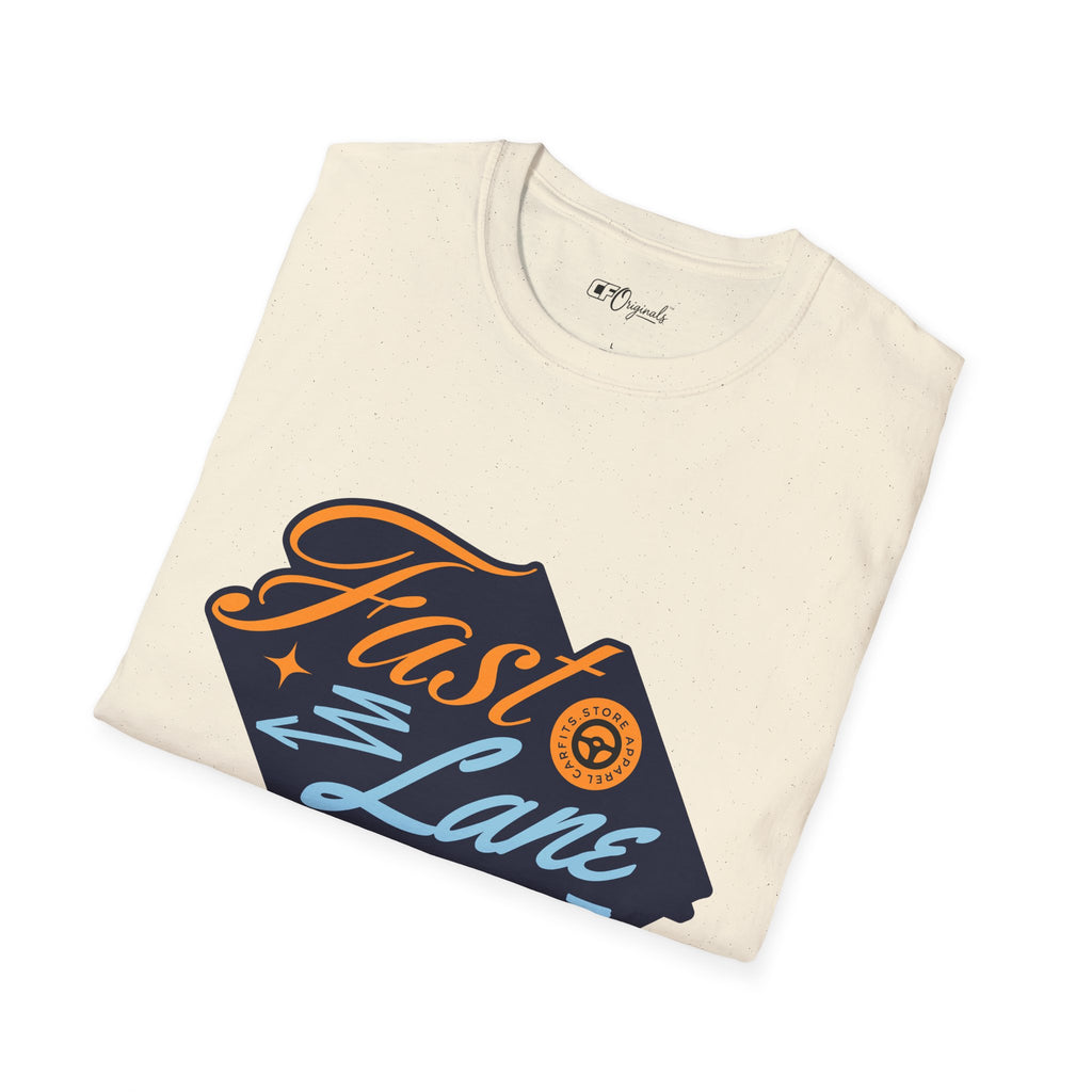 Fast Lane T-Shirt — Retro Racing Car Graphic Tee