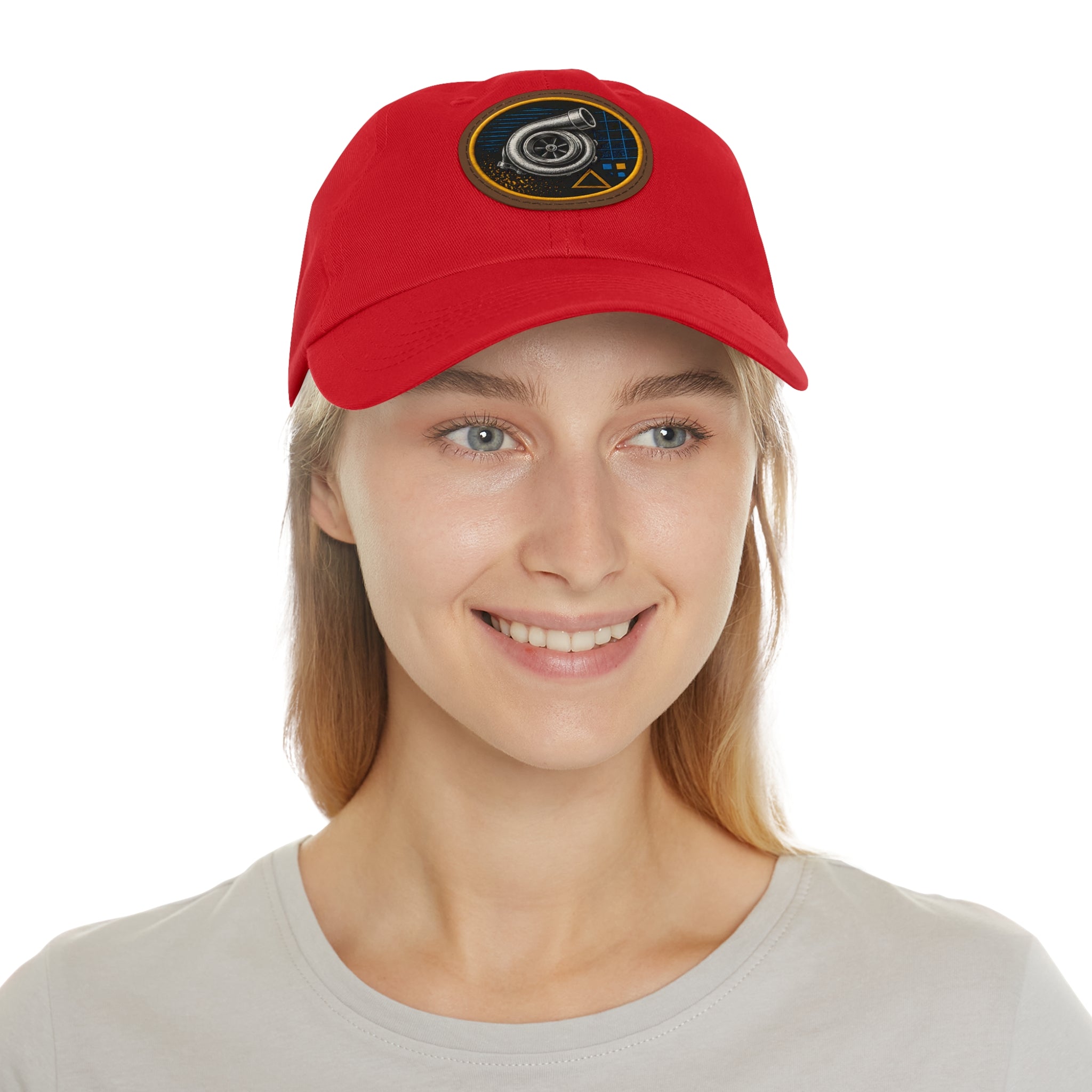 Turbocharger Patch Dad Hat — Racing Engine Mechanics Cap