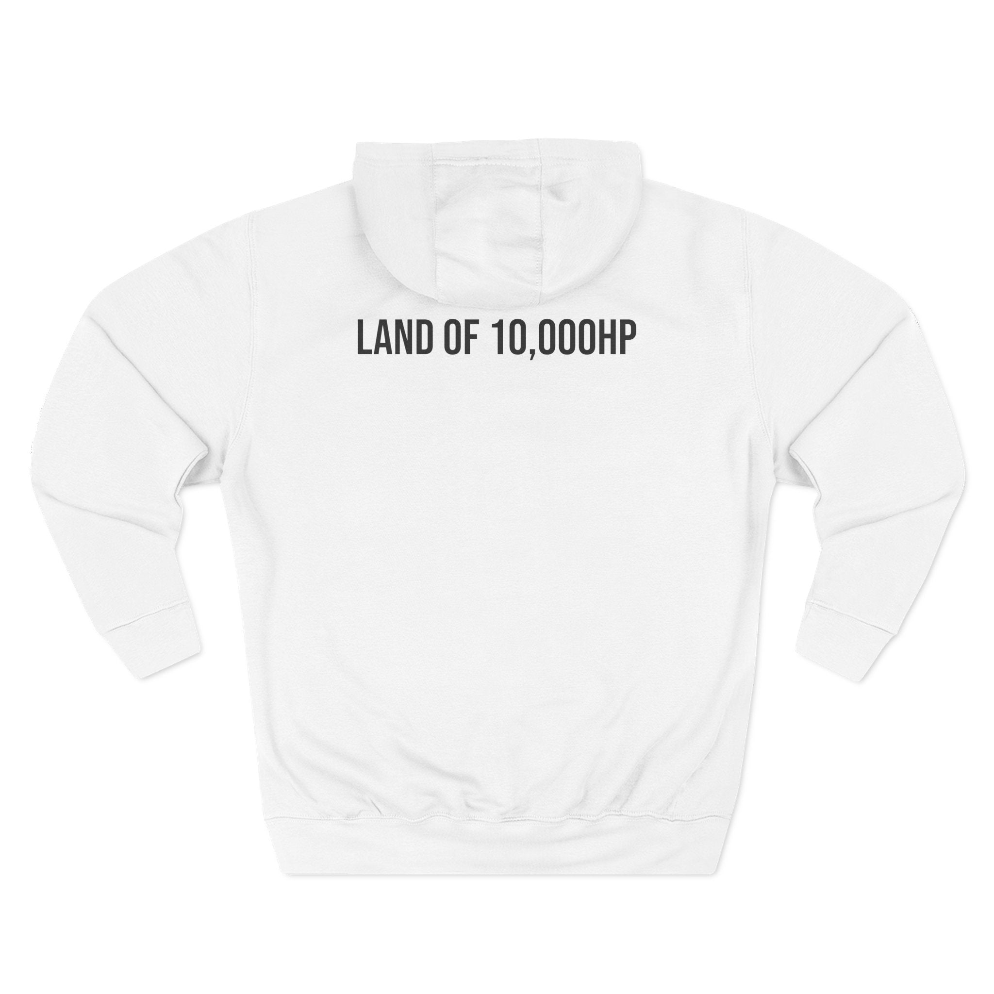 Racing Dragster Hoodie — "Land of 10,000HP" Fleece Pullover